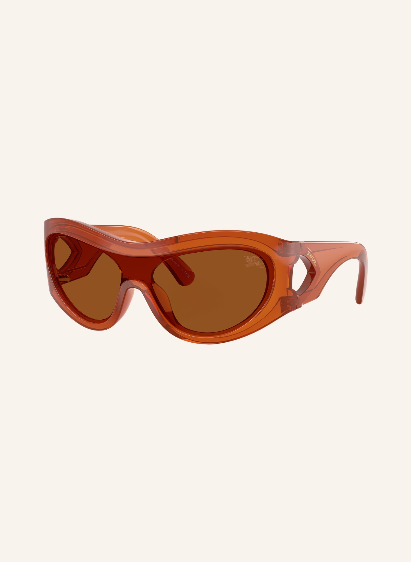 BURBERRY Lunettes de soleil BE4465: ORANGE FONCÉ/ MARRON