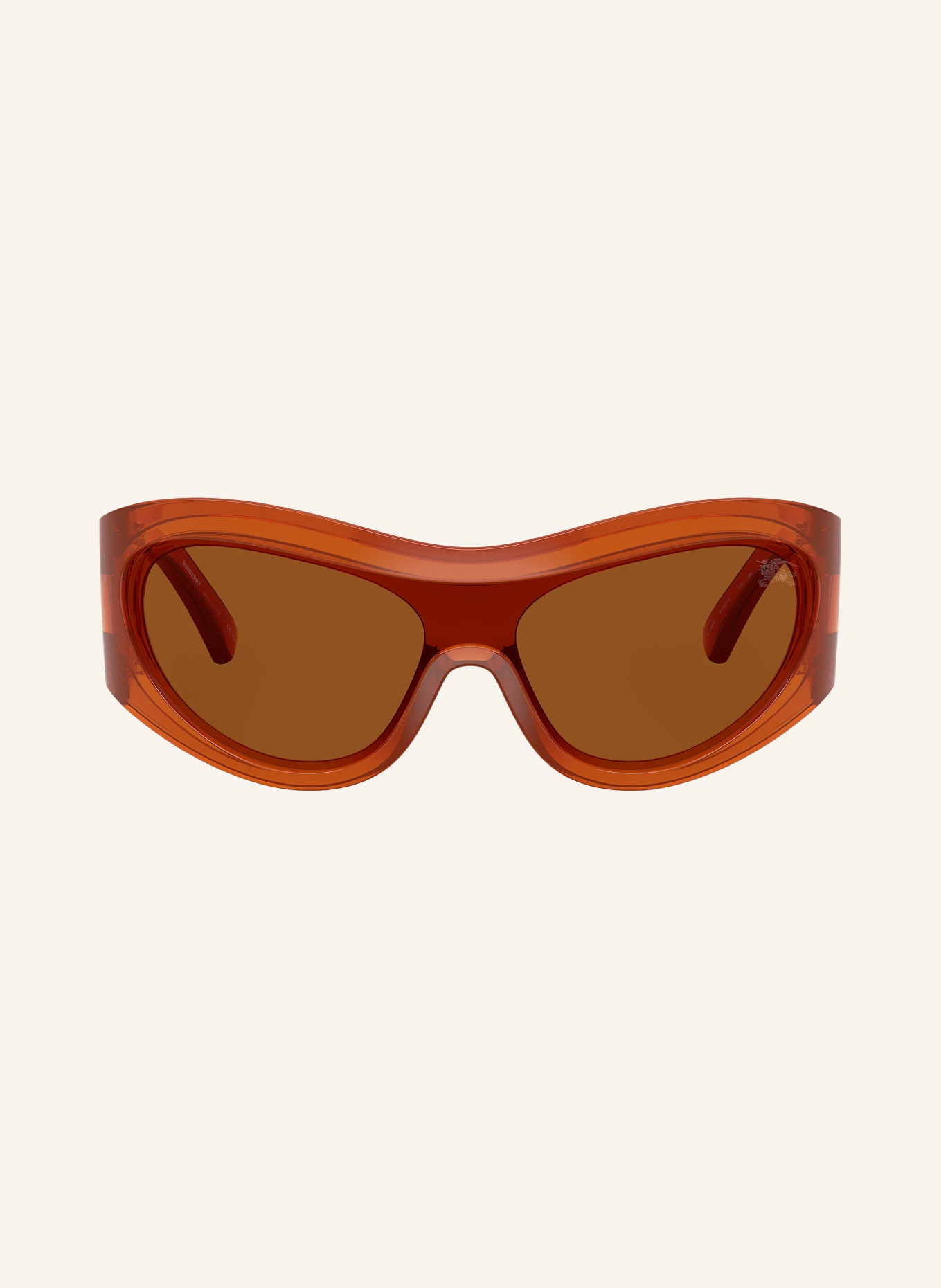 BURBERRY Lunettes de soleil BE4465: ORANGE FONCÉ/ MARRON