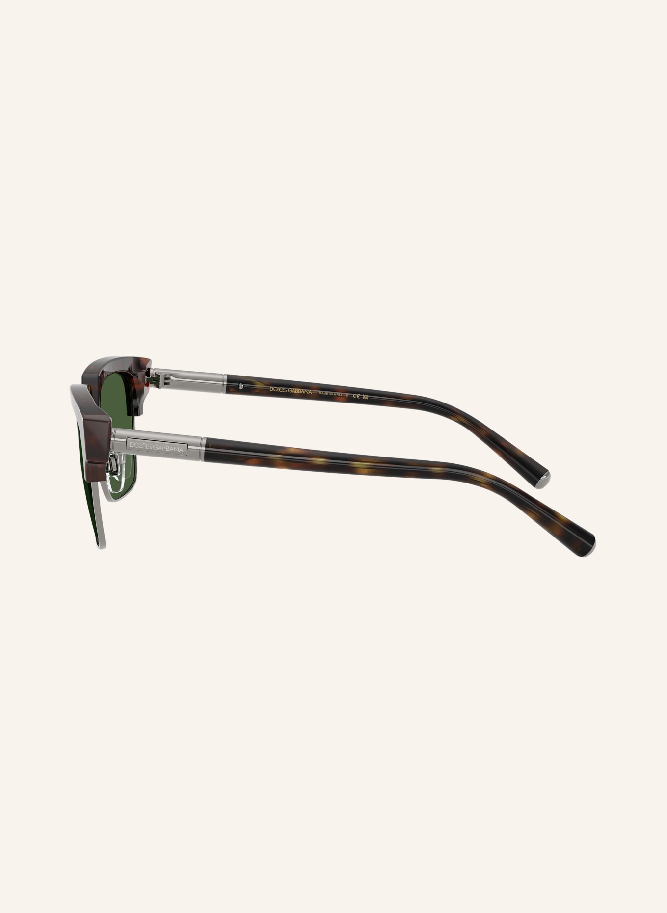 DOLCE & GABBANA Okulary przeciwsłoneczne DG4522: HAVANA/ ZIELONY