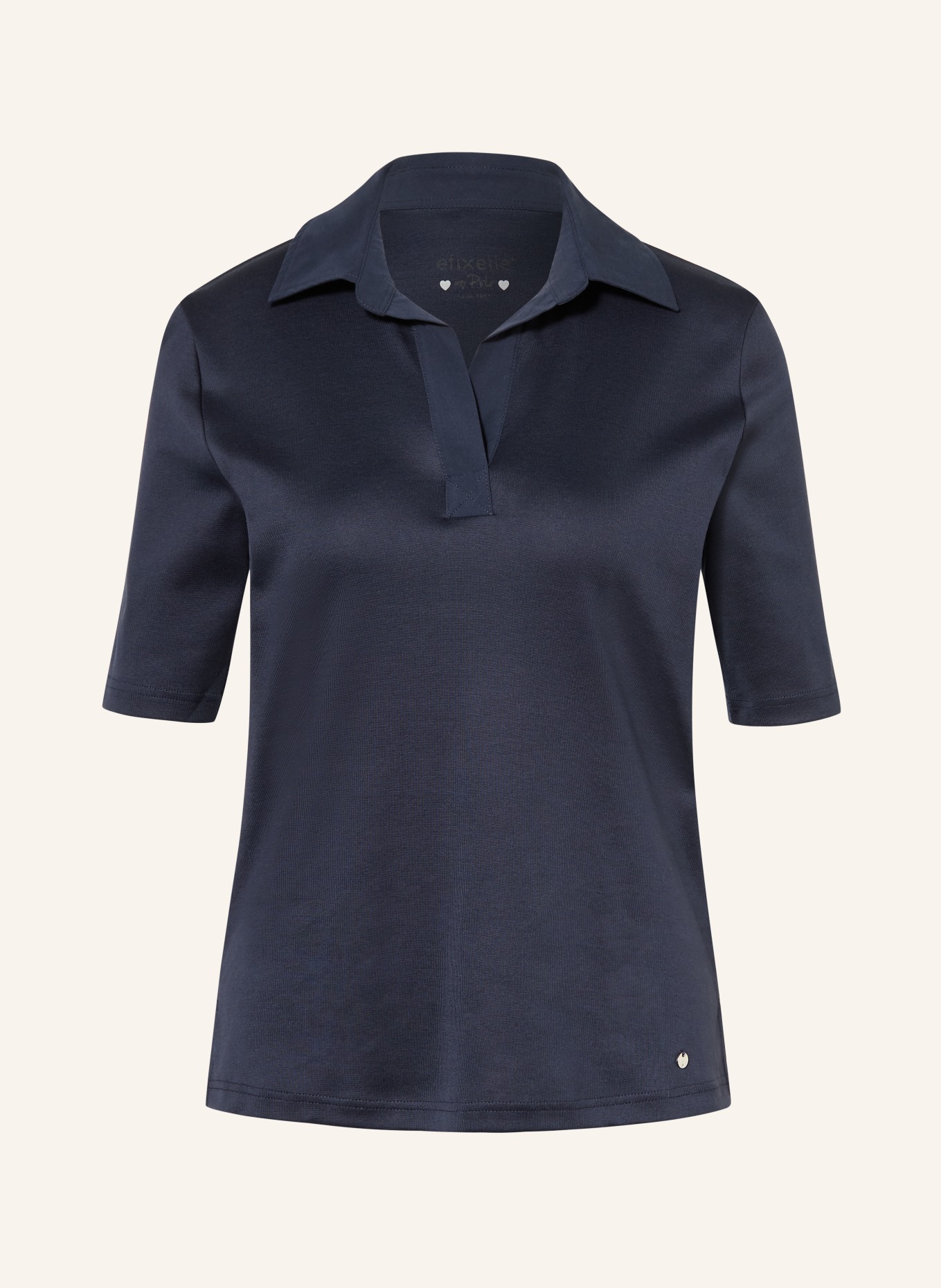 efixelle Jersey-Poloshirt: DUNKELBLAU