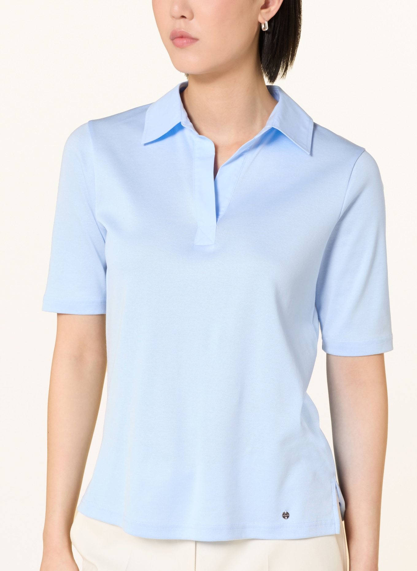 efixelle Jersey-Poloshirt: HELLBLAU