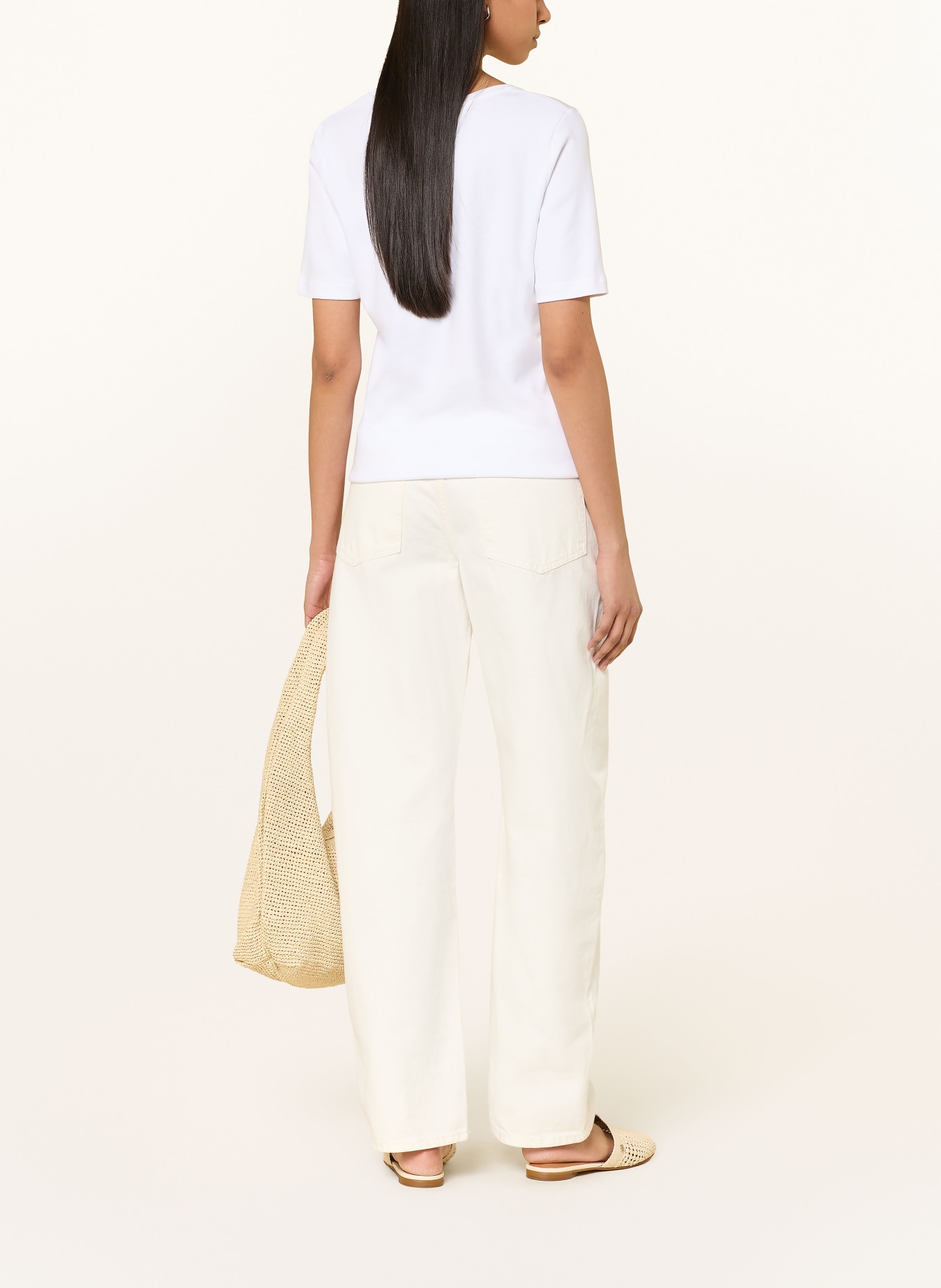 efixelle T-shirt met strass-steentjes: WIT / GROEN / BLAUW