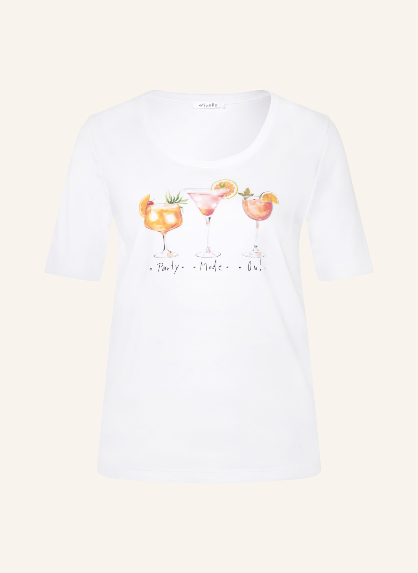 efixelle T-shirt: WHITE