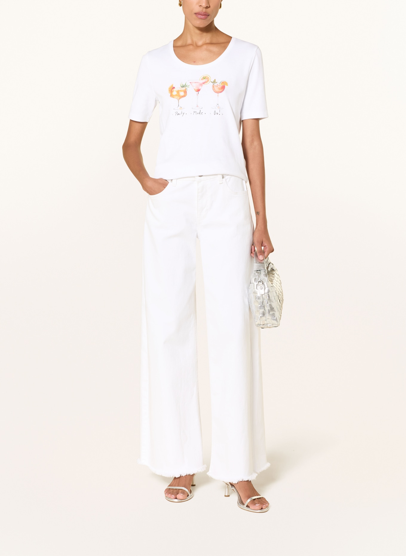 efixelle T-shirt: WHITE