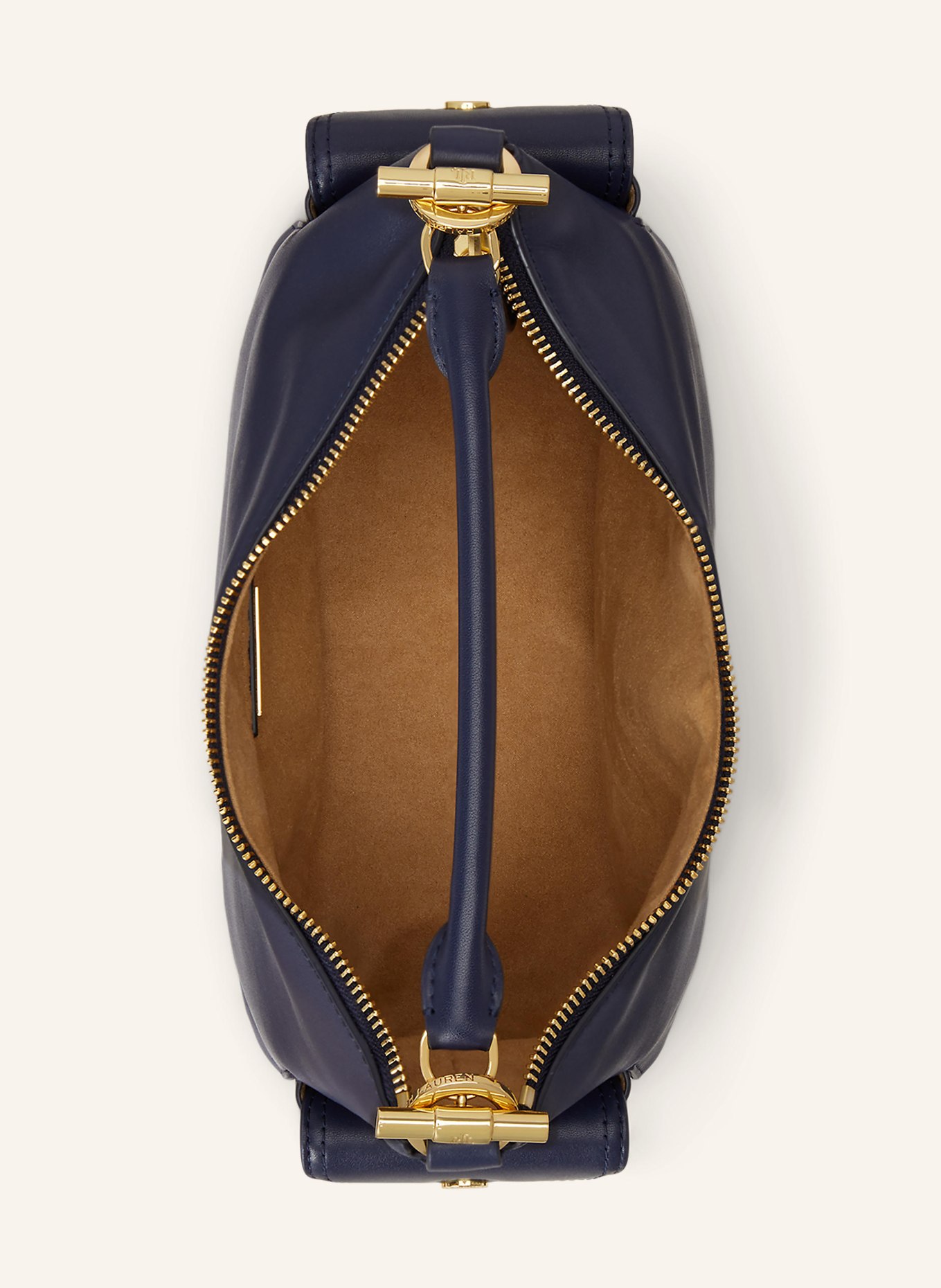 LAUREN RALPH LAUREN BLAIKE handbag: DARK BLUE / GOLD