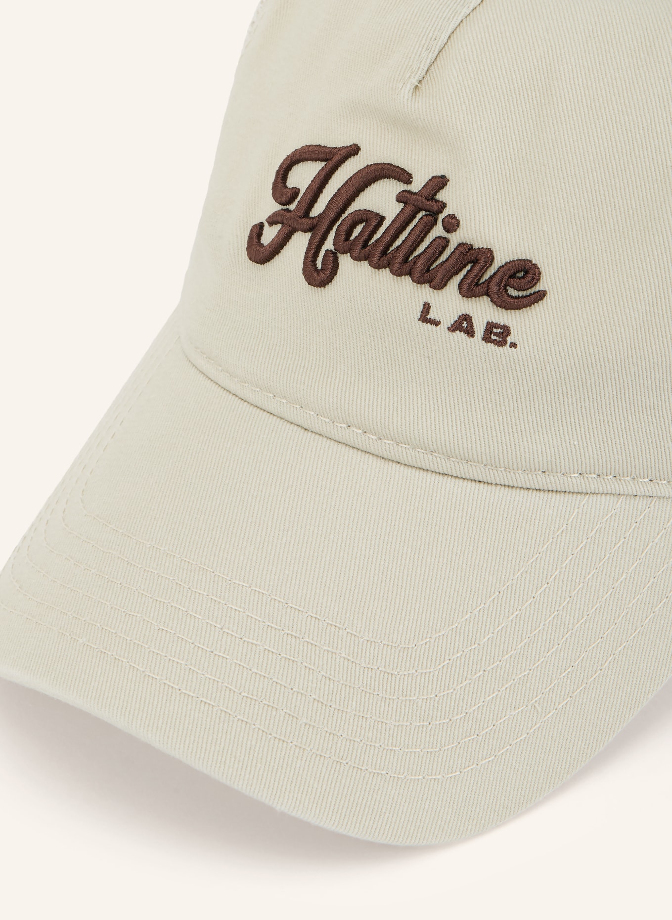 Hatline LAB Cap SIGNATURE LOGO: BEIGE