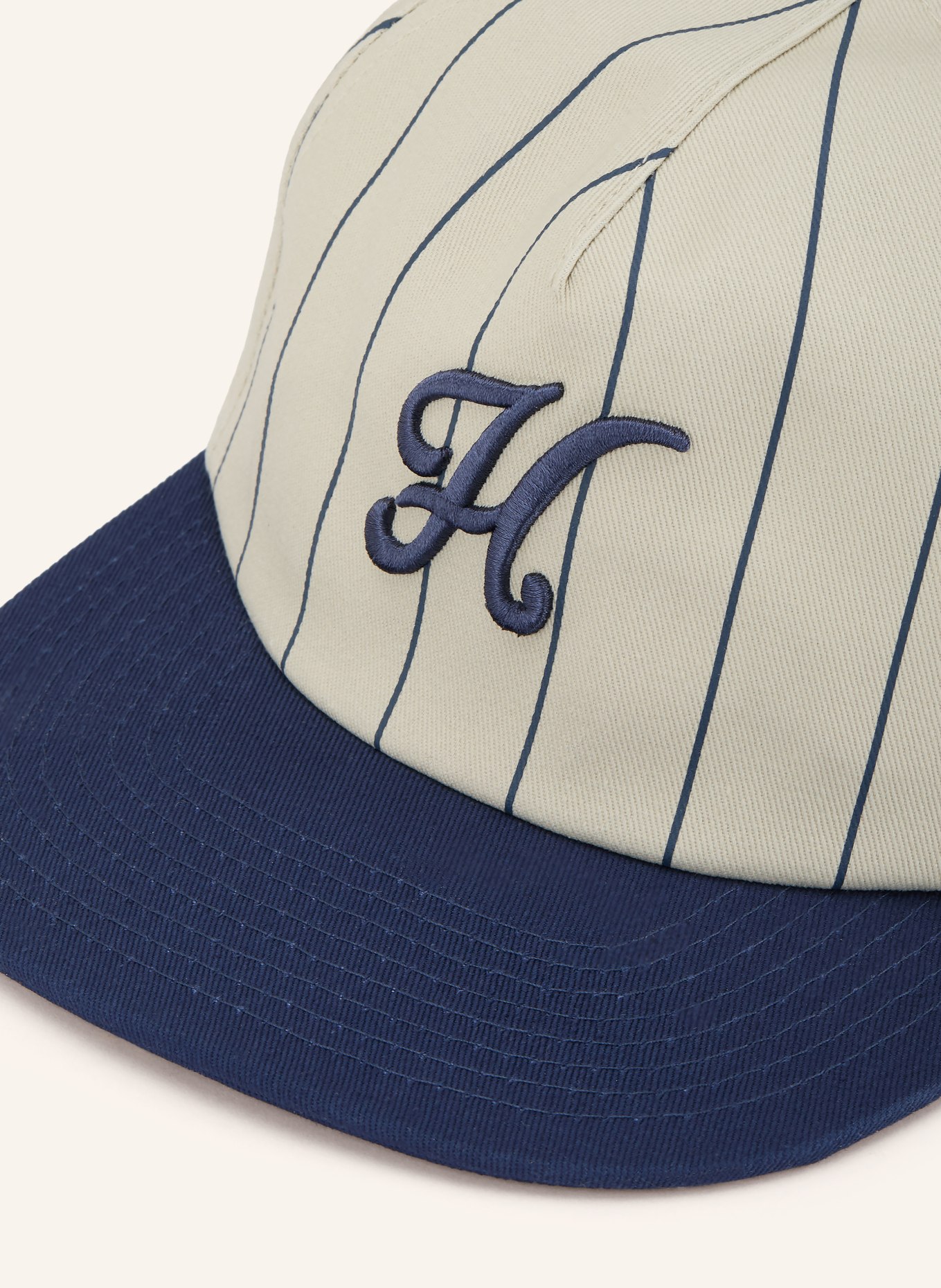 Hatline LAB Čepice HERITAGE LOGO: BÉŽOVÁ / TMAVĚ MODRÁ