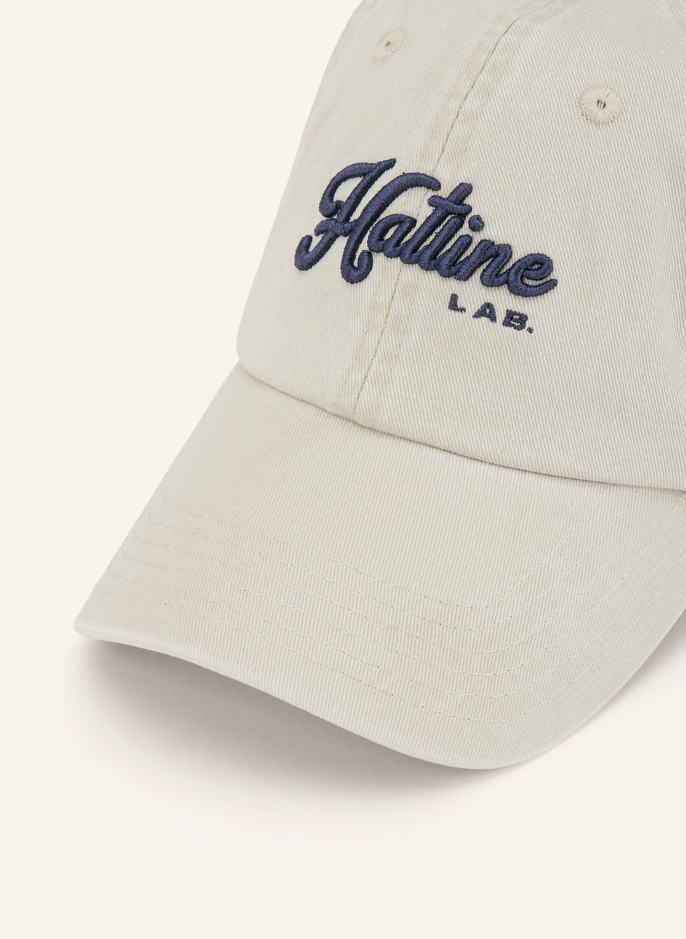 Hatline LAB Cap SIGNATURE LOGO: CREME