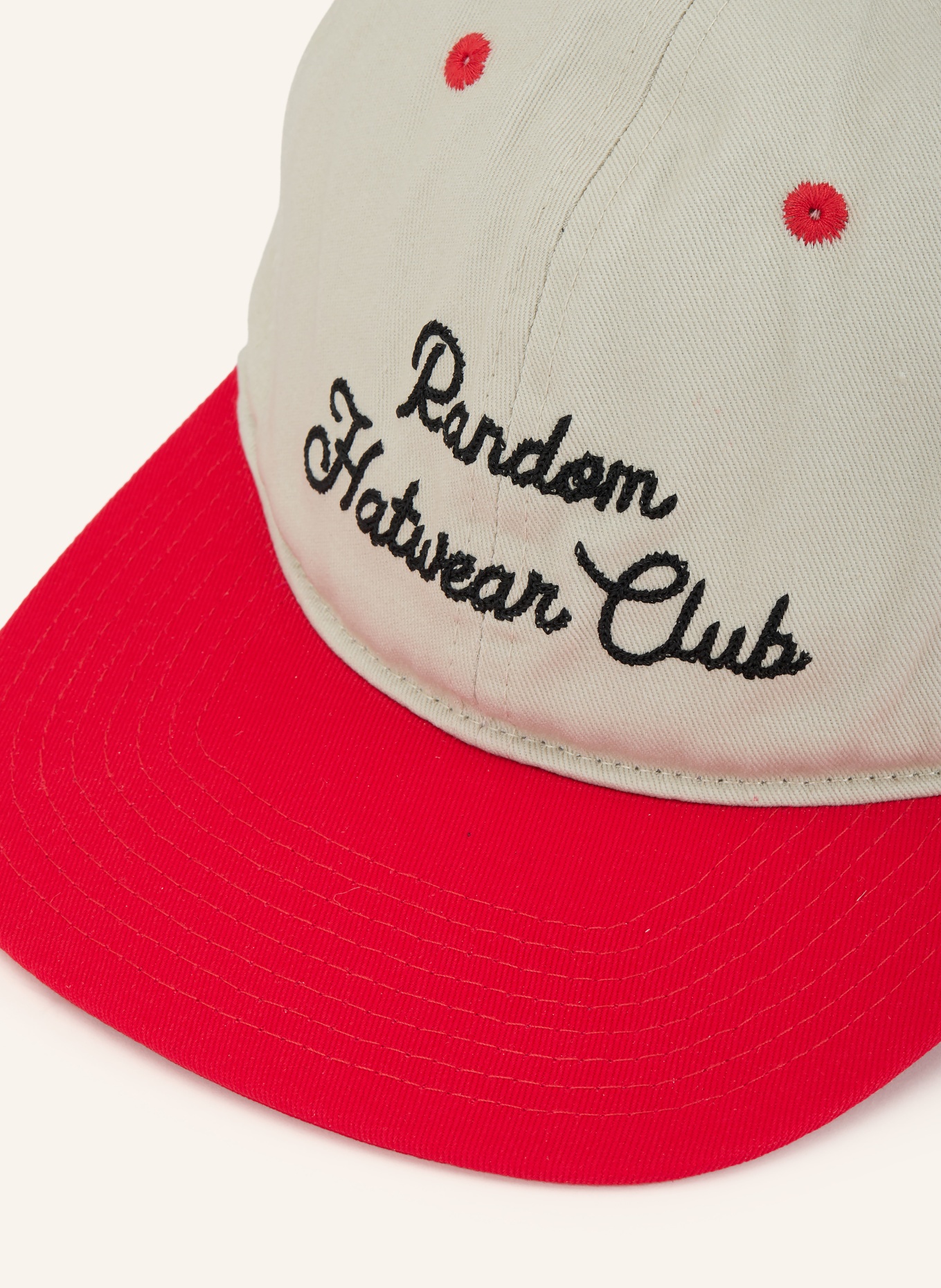 Hatline LAB Cap SOCIETY: BEIGE / ROT