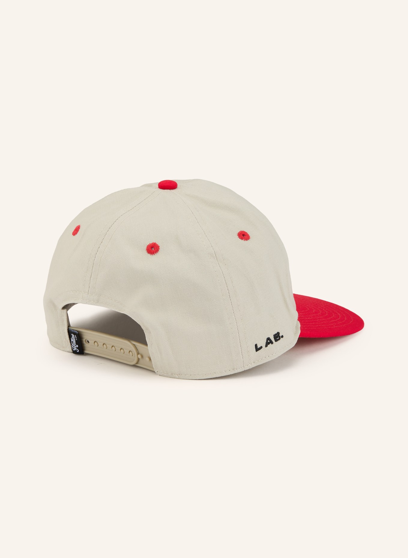 Hatline LAB Cap SOCIETY: BEIGE / ROT