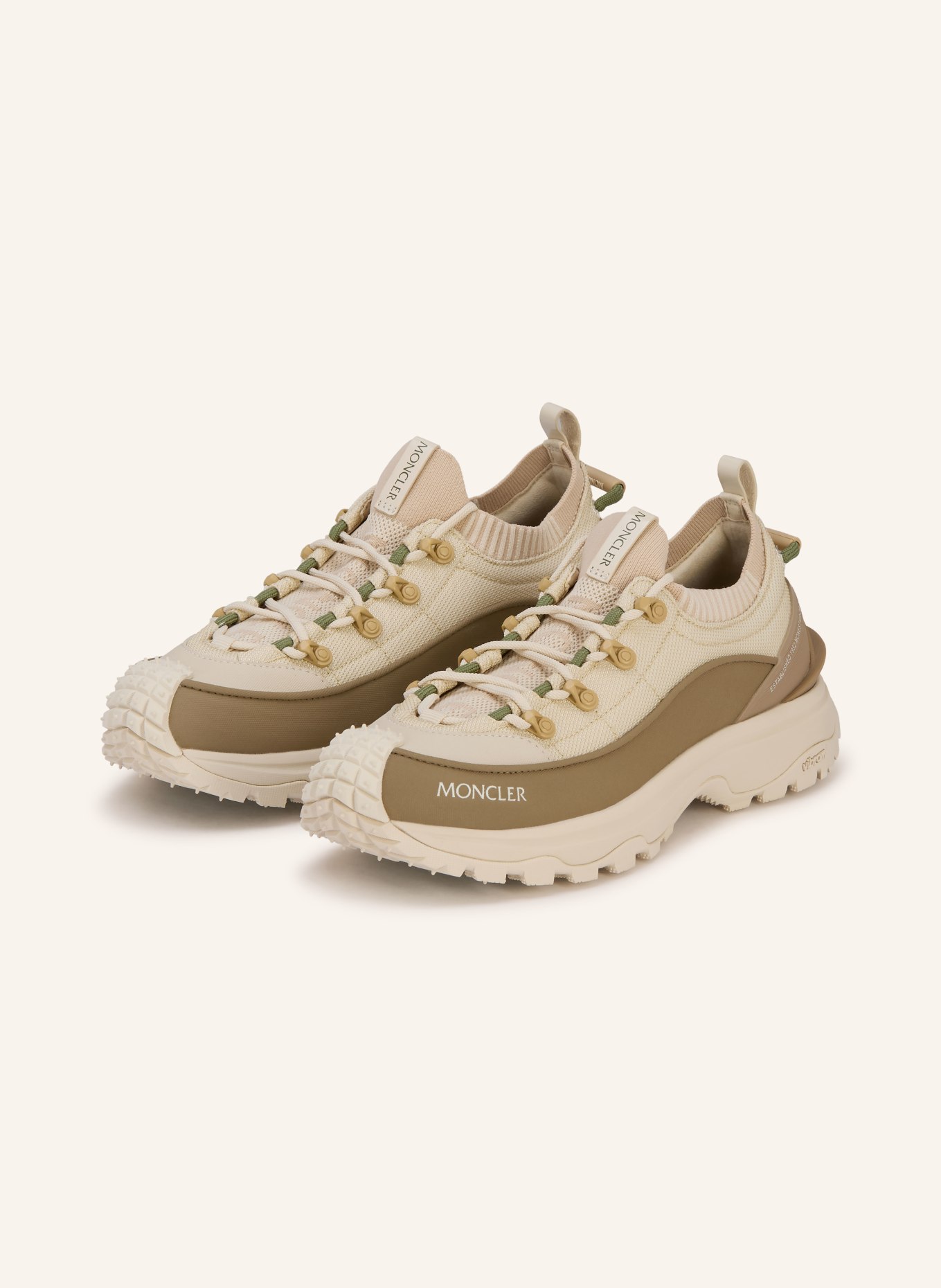 MONCLER Baskets TRAILGRIP LITE3: MARRON CLAIR / CHAMEAU