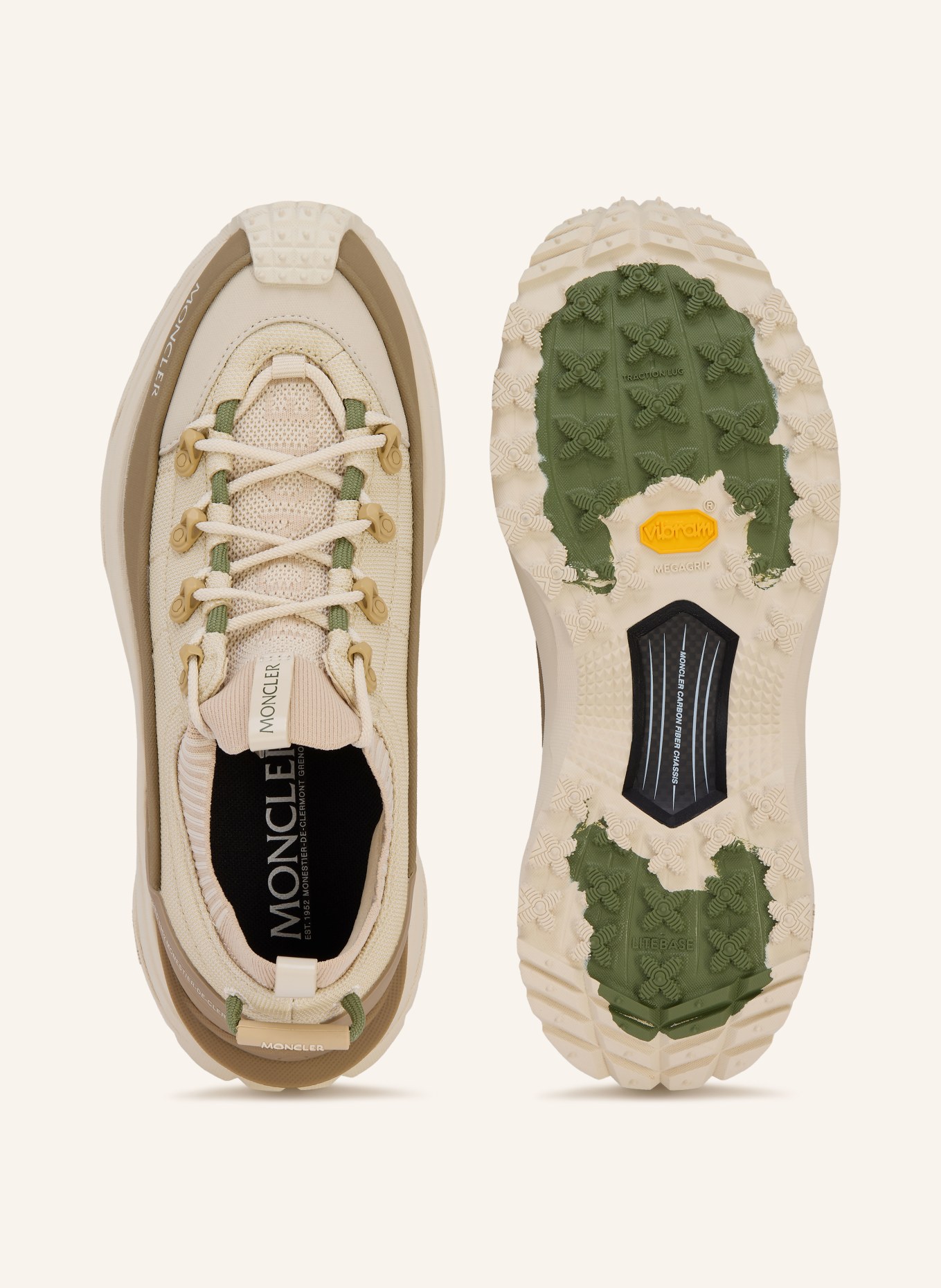 MONCLER Baskets TRAILGRIP LITE3: MARRON CLAIR / CHAMEAU