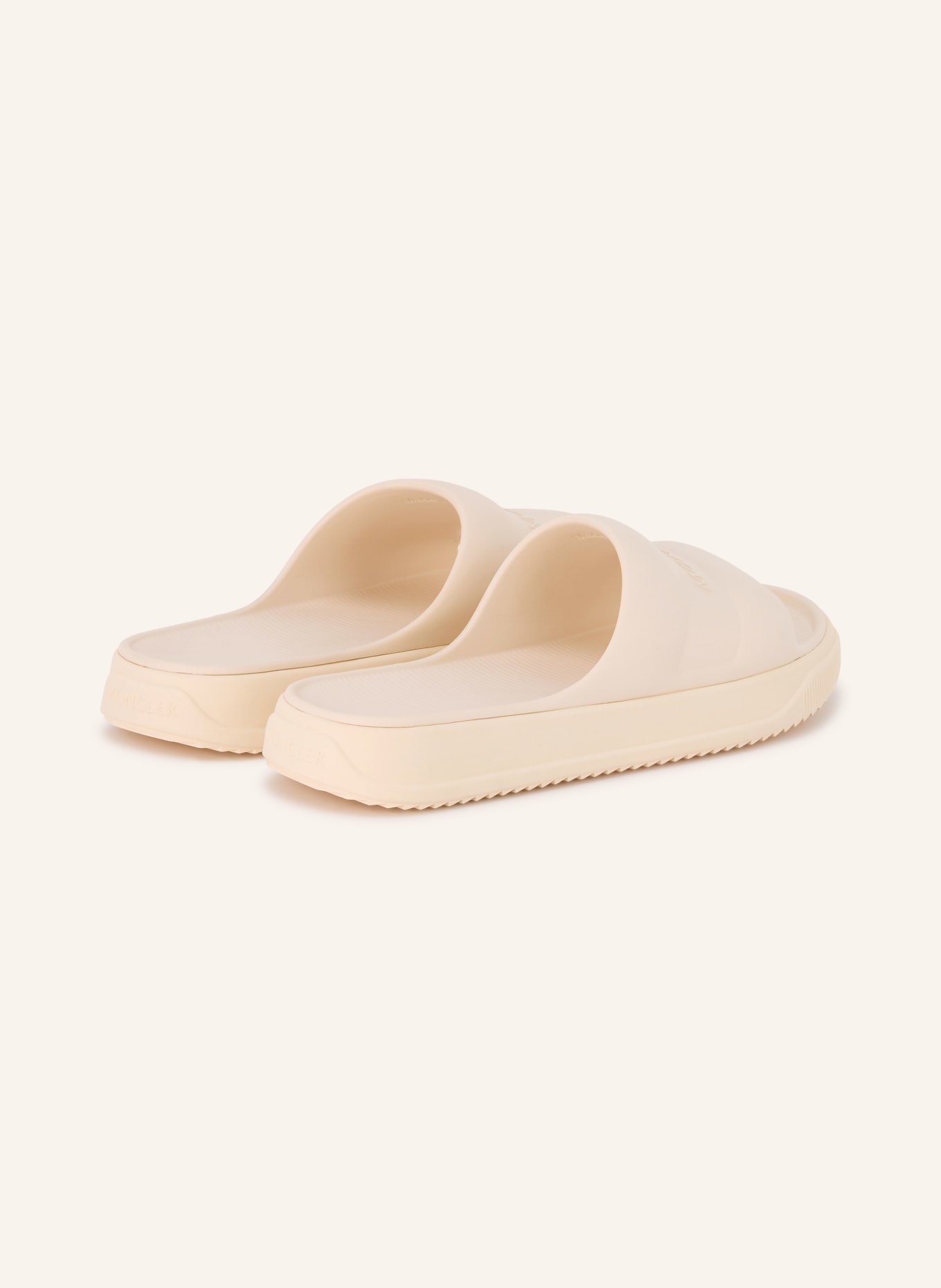 MONCLER slippers: CRÈME