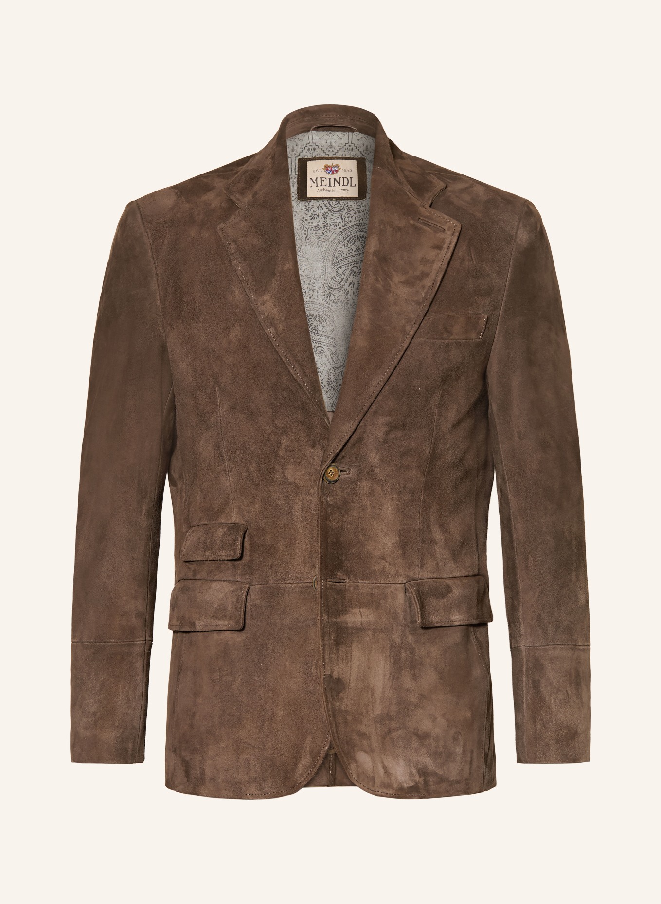 MEINDL Leren colbert HAMILTON: MARRON FONCÉ