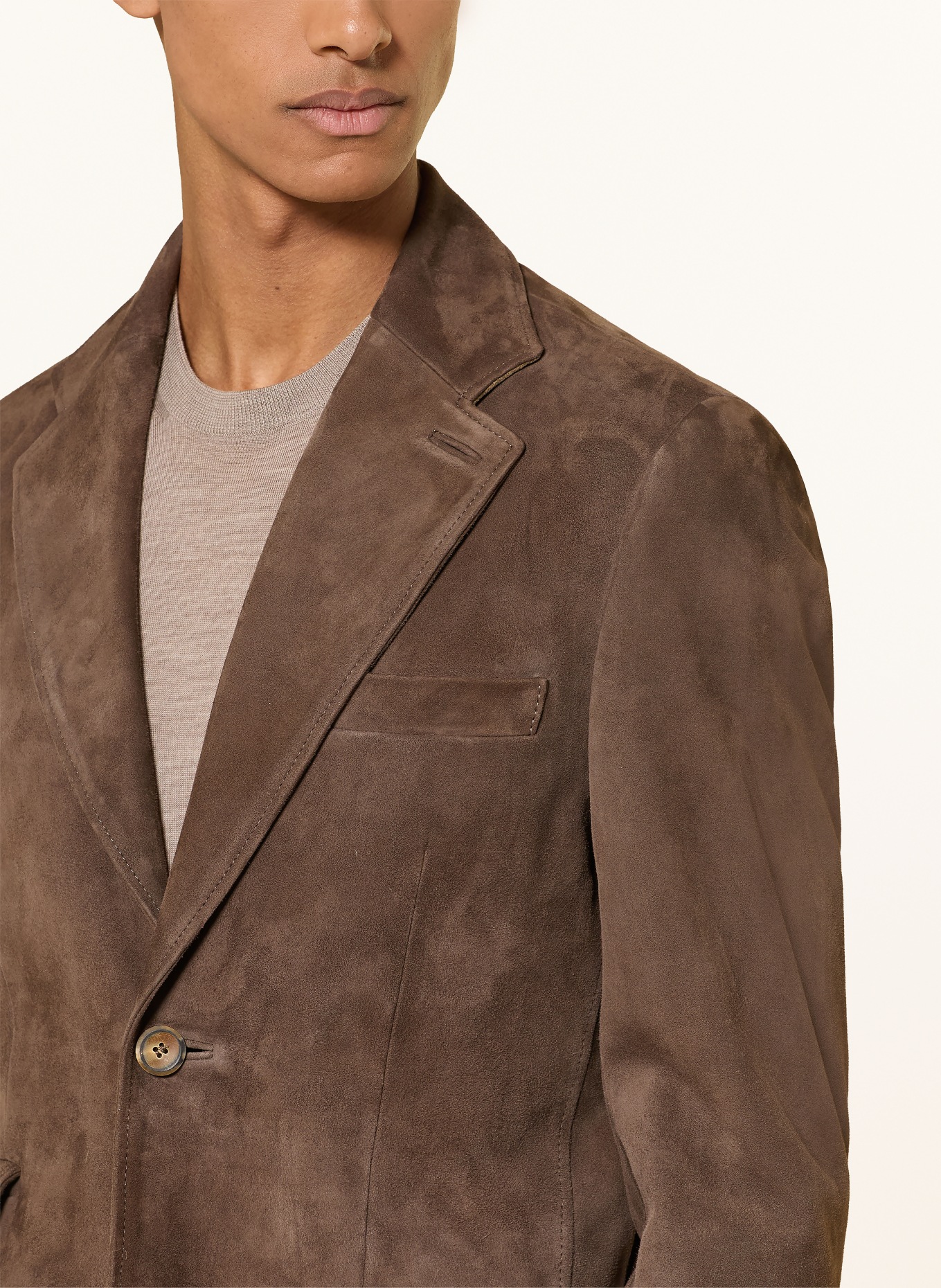 MEINDL Leren colbert HAMILTON: MARRON FONCÉ