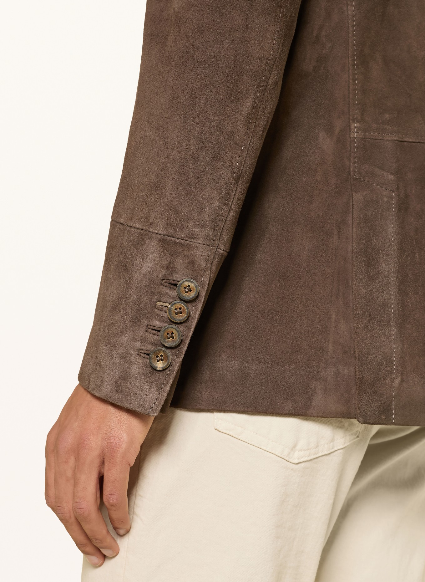 MEINDL Leren colbert HAMILTON: MARRON FONCÉ