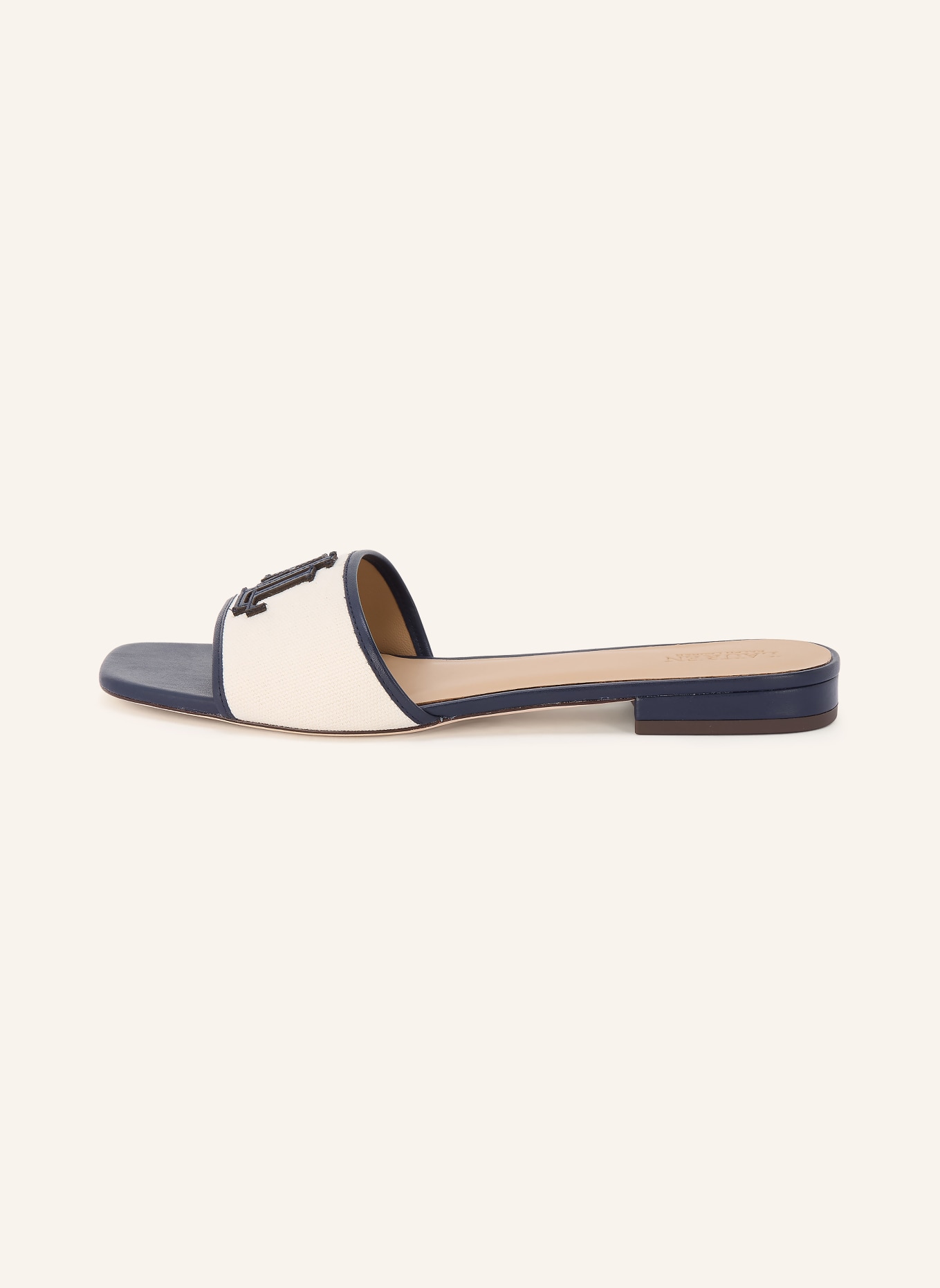 LAUREN RALPH LAUREN Mules EVERLEY: BLEU FONCÉ / CRÈME