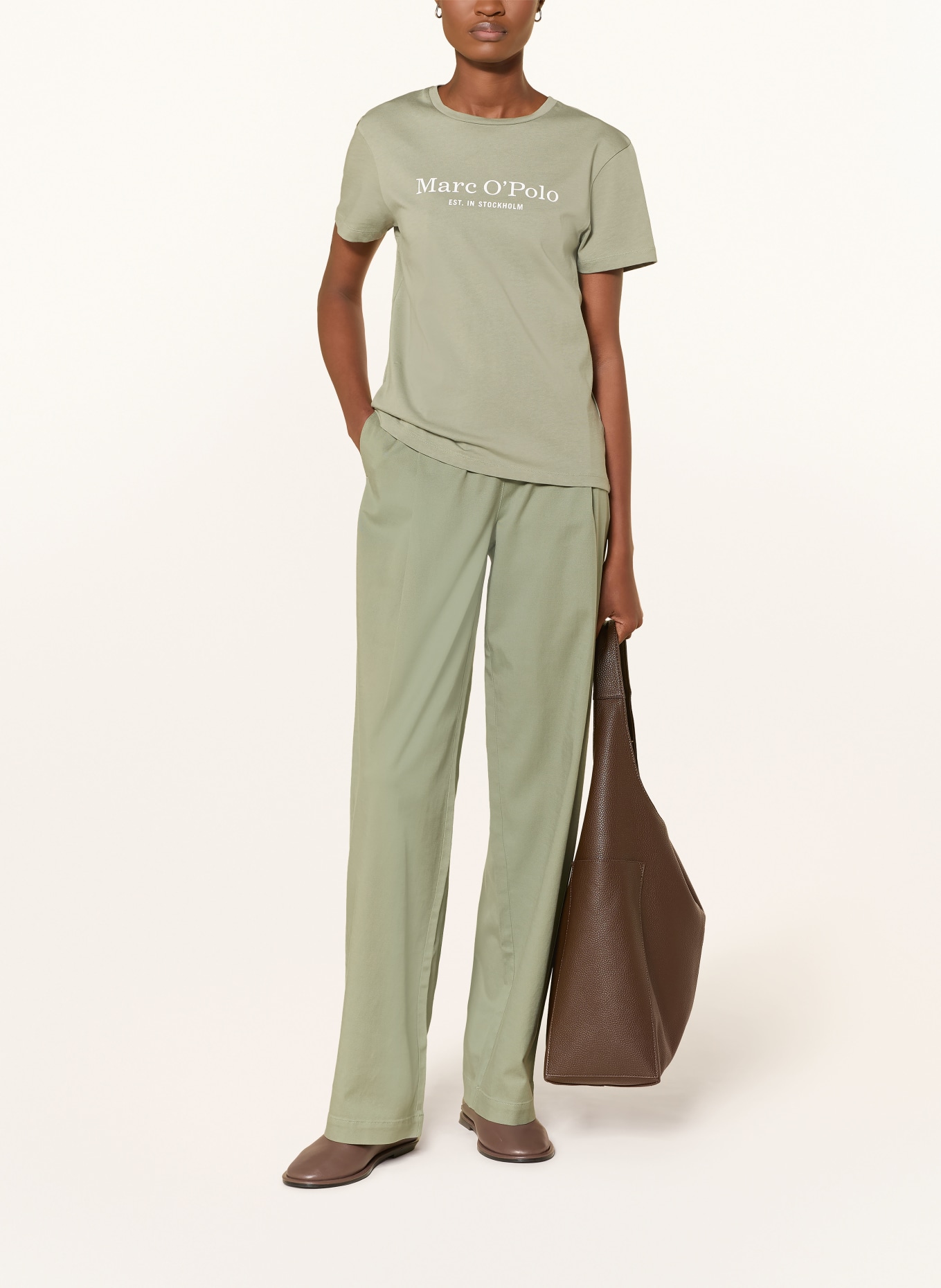 Marc O'Polo T-shirt: OLIJF / WIT