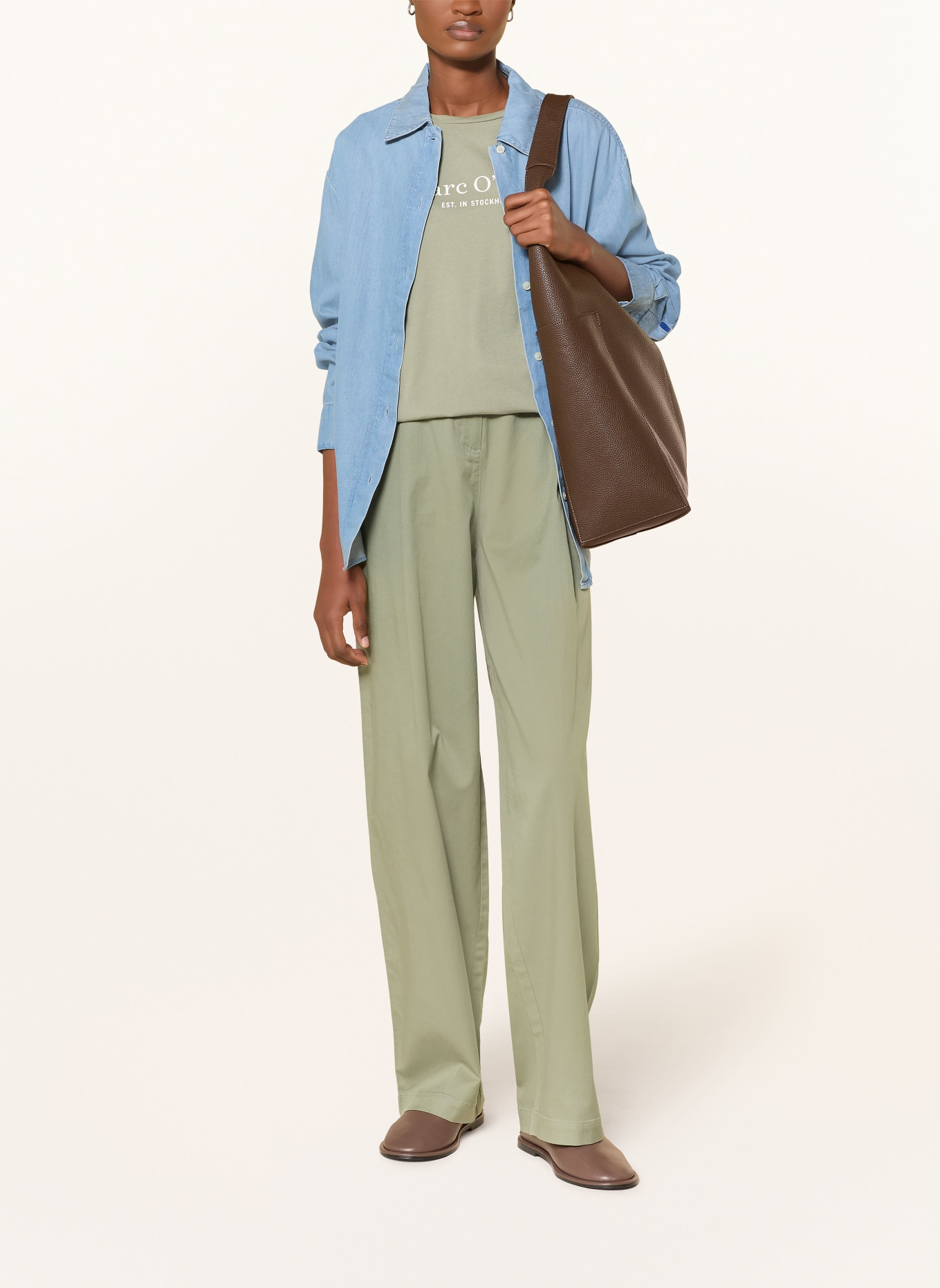 Marc O'Polo T-shirt: OLIJF / WIT