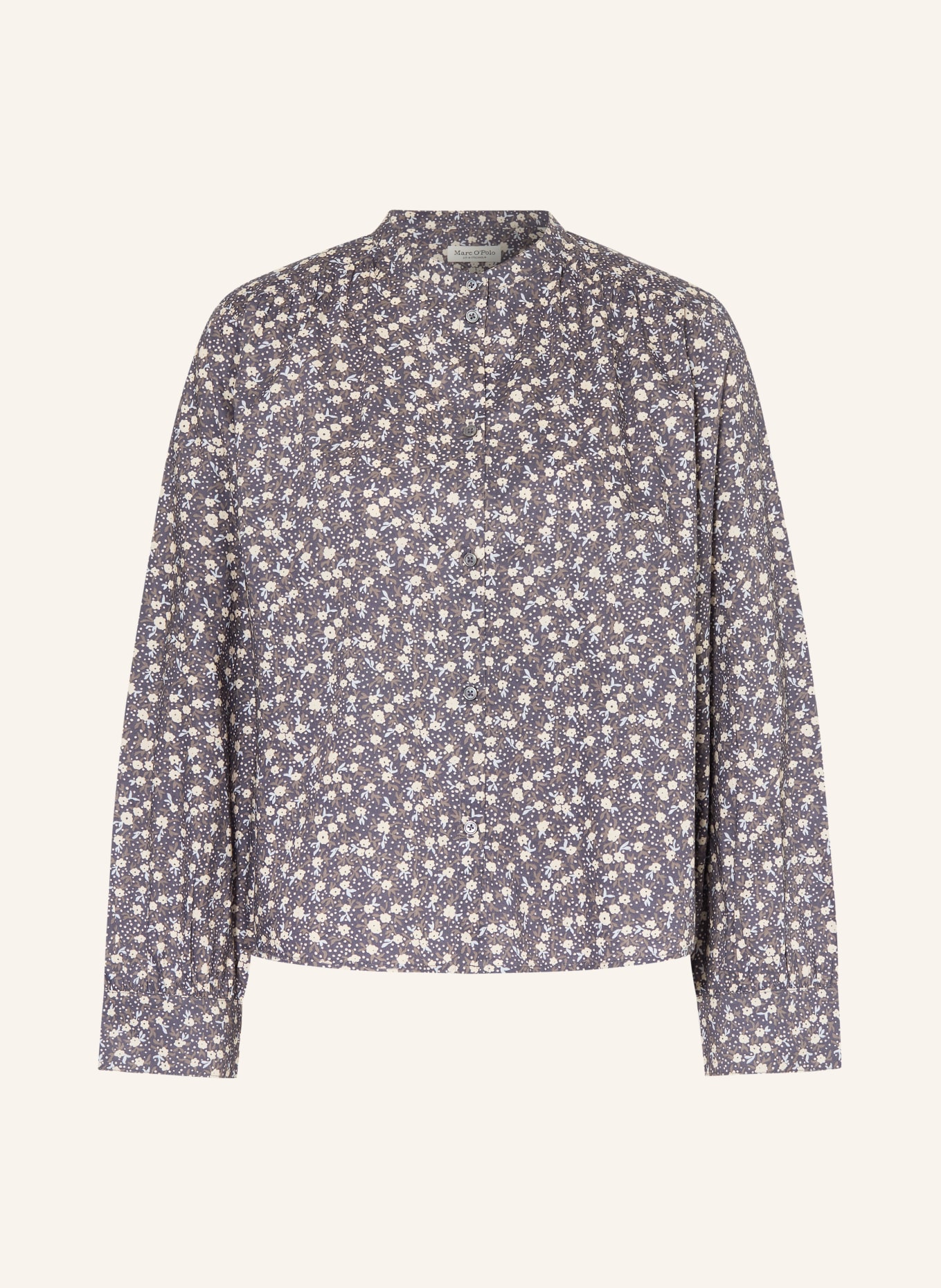 Marc O'Polo blouse: DARK BLUE / BEIGE / LIGHT BLUE