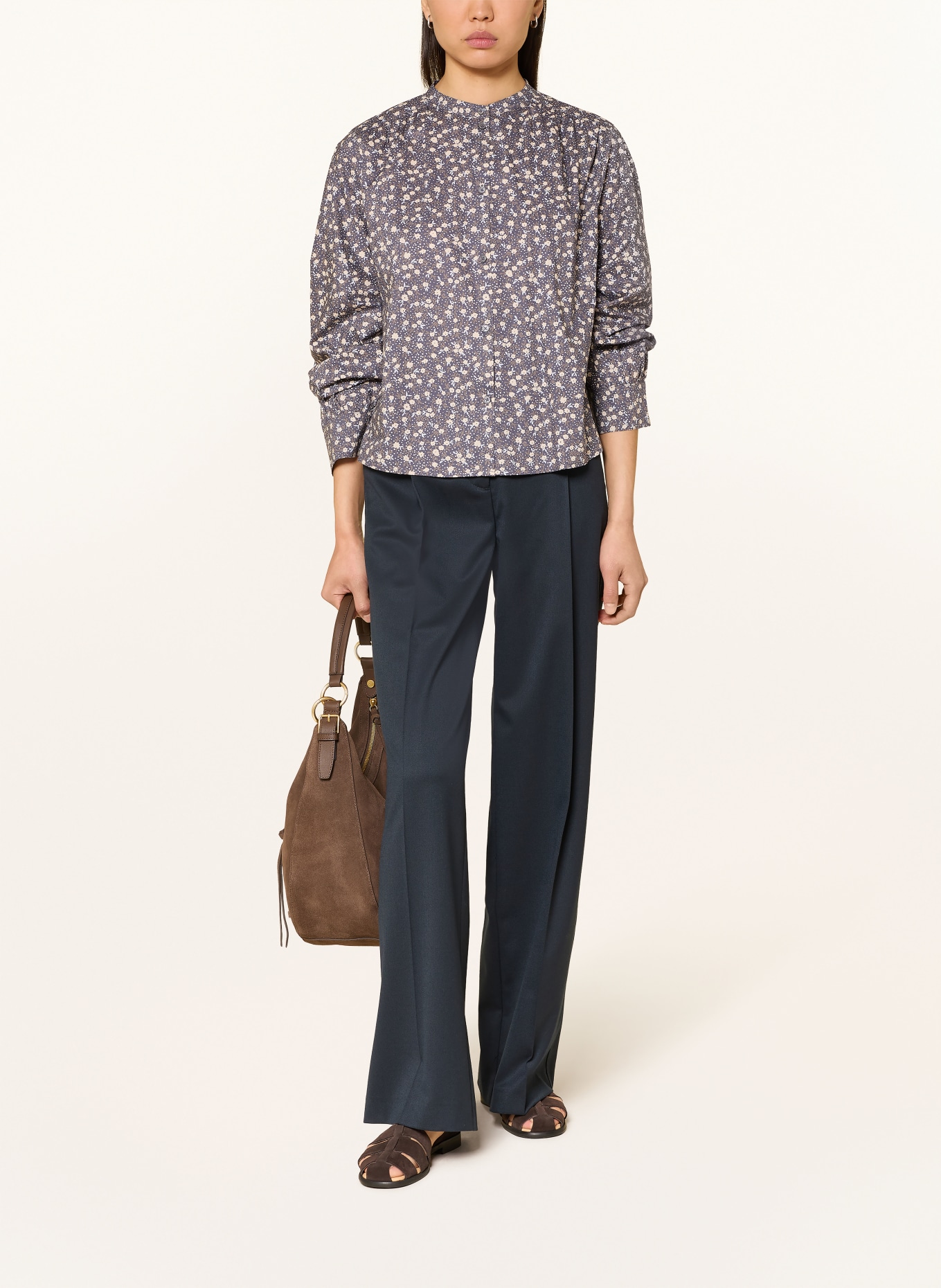 Marc O'Polo blouse: DARK BLUE / BEIGE / LIGHT BLUE