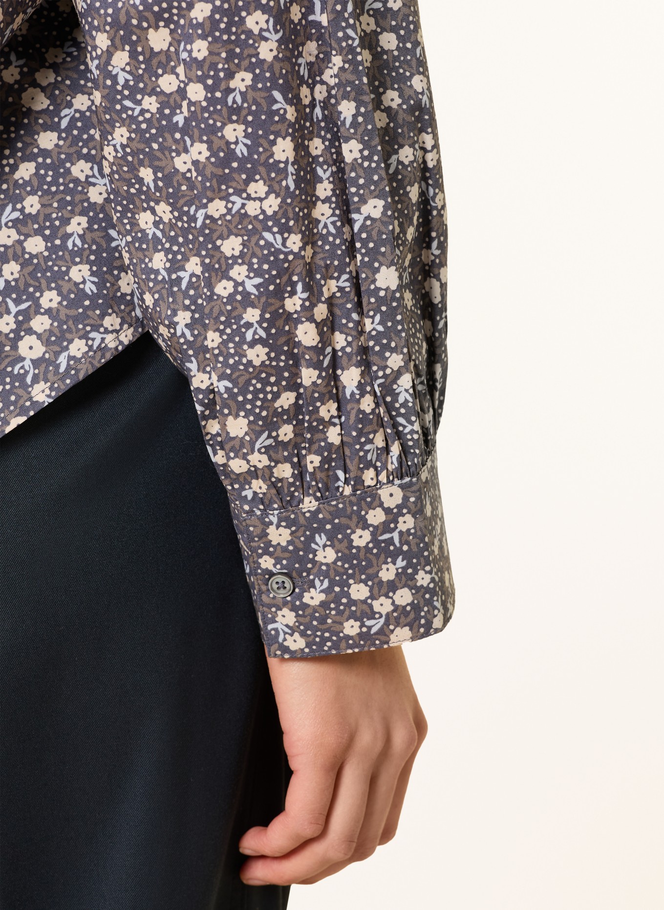 Marc O'Polo blouse: DARK BLUE / BEIGE / LIGHT BLUE