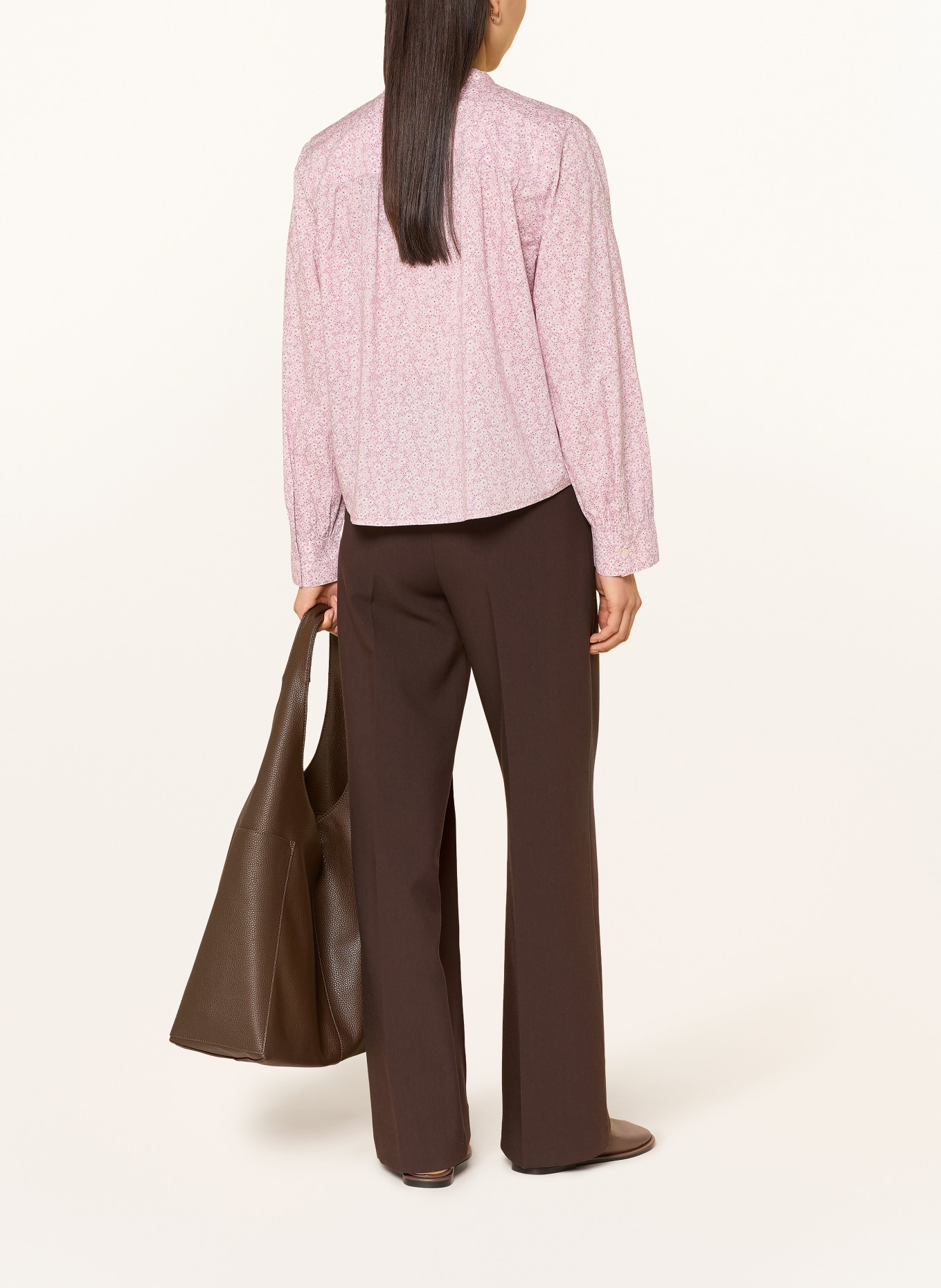 Marc O'Polo Bluse: ROSA / DUNKELGRAU / WEISS