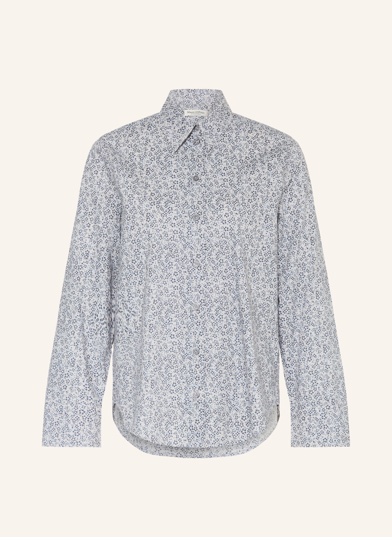 Marc O'Polo Hemdbluse: BLAUGRAU / DUNKELBLAU / WEISS