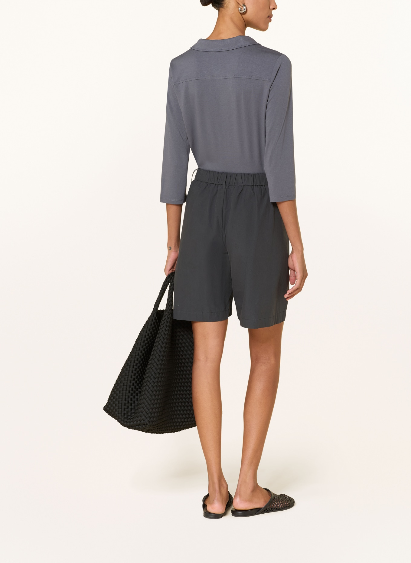 Marc O'Polo Jerseyová blůza s 3/4 rukávy: ŠEDÁ