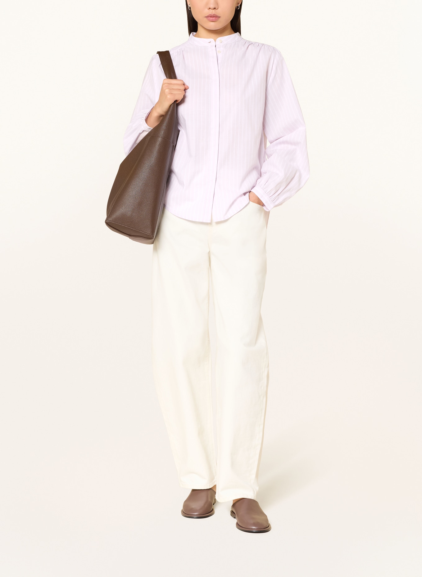 Marc O'Polo Bluse: ROSÉ / WEISS