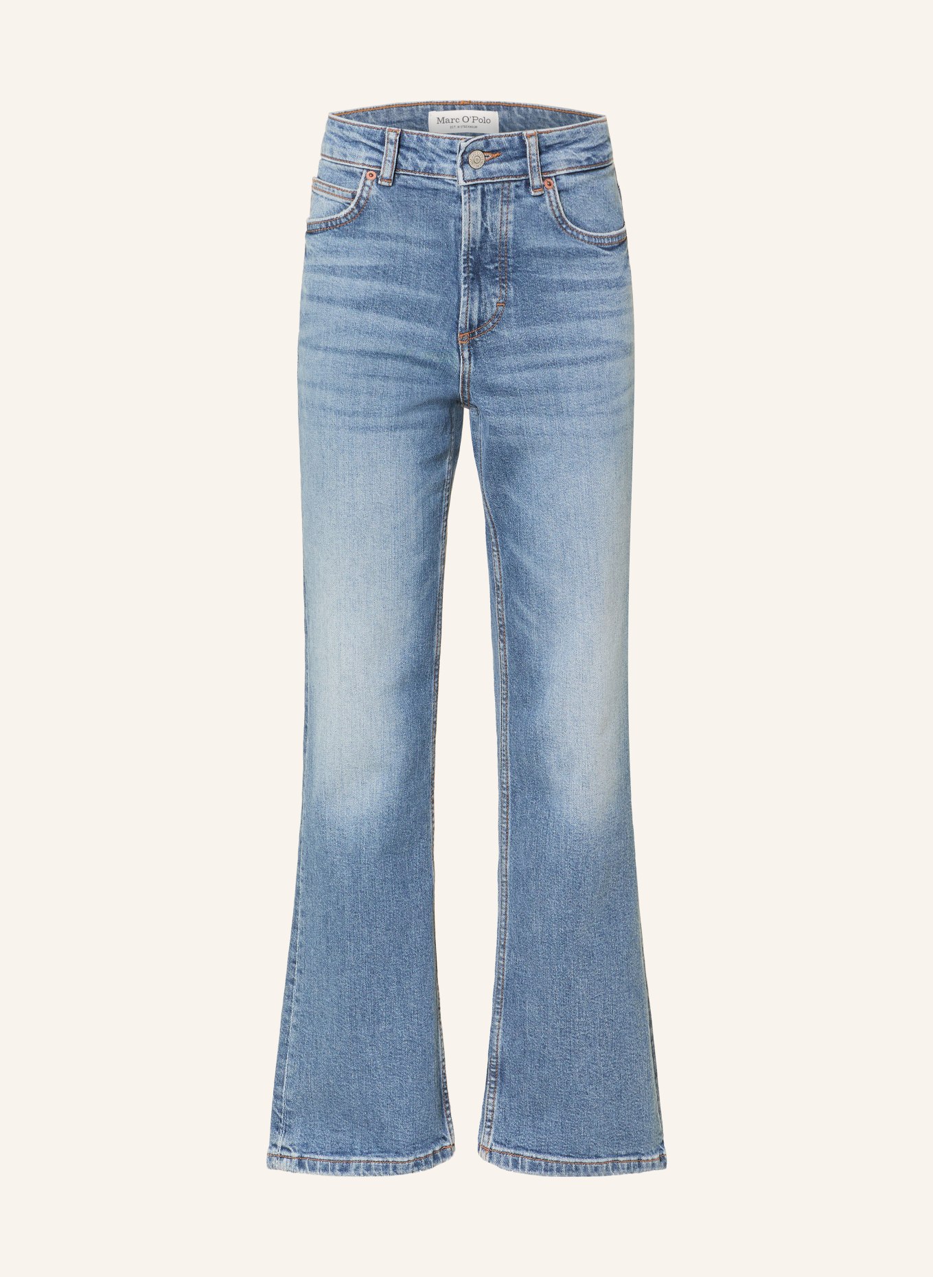 Marc O'Polo Flared Jeans: 012 Open mid blue wash