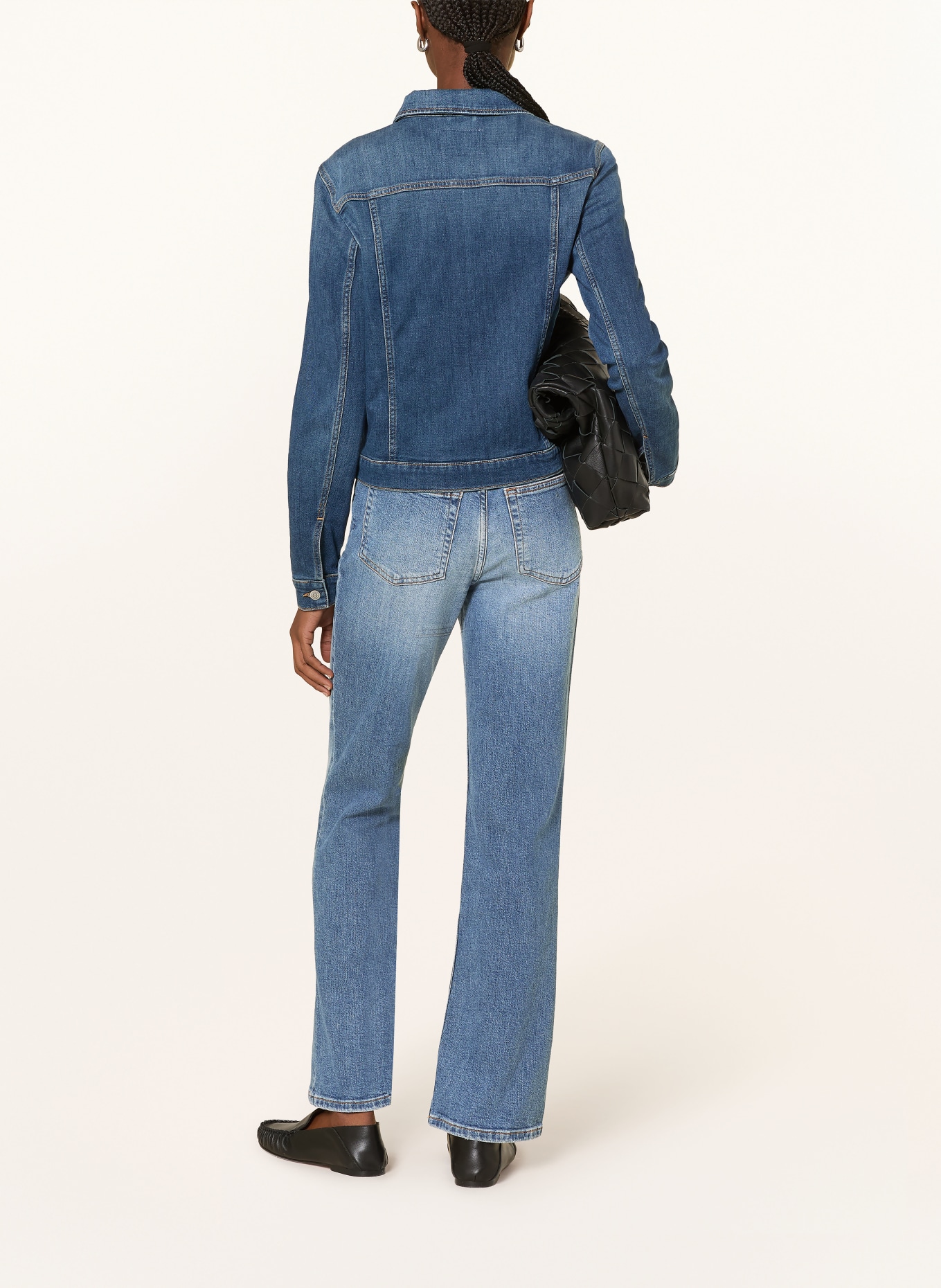 Marc O'Polo Flared Jeans: 012 Open mid blue wash