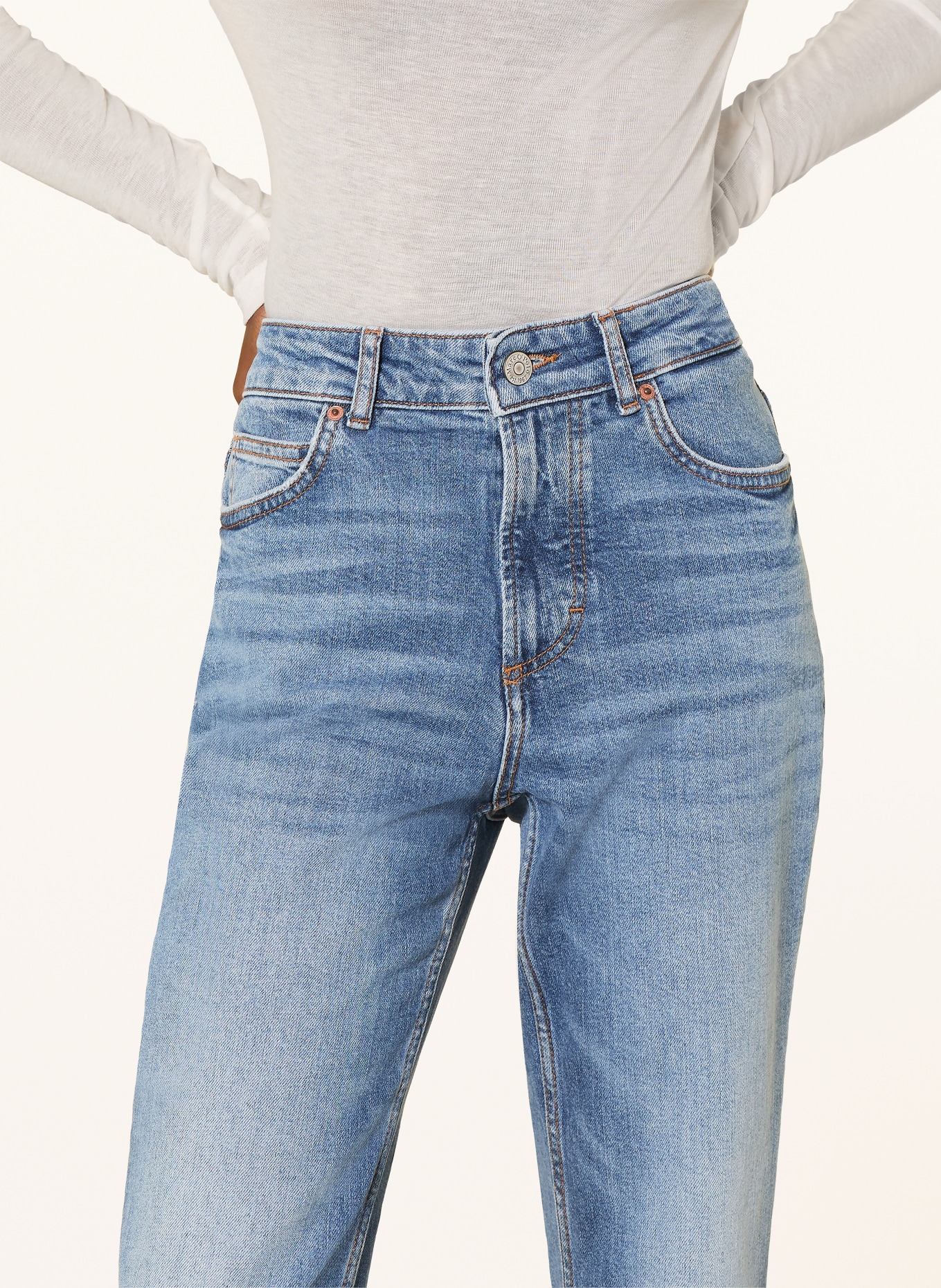 Marc O'Polo Flared Jeans: 012 Open mid blue wash