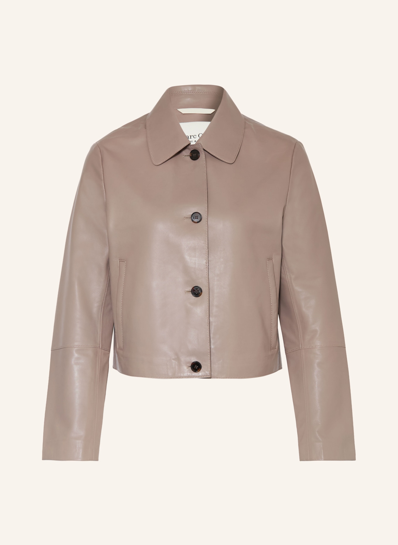 Marc O'Polo Lederjacke: BEIGE