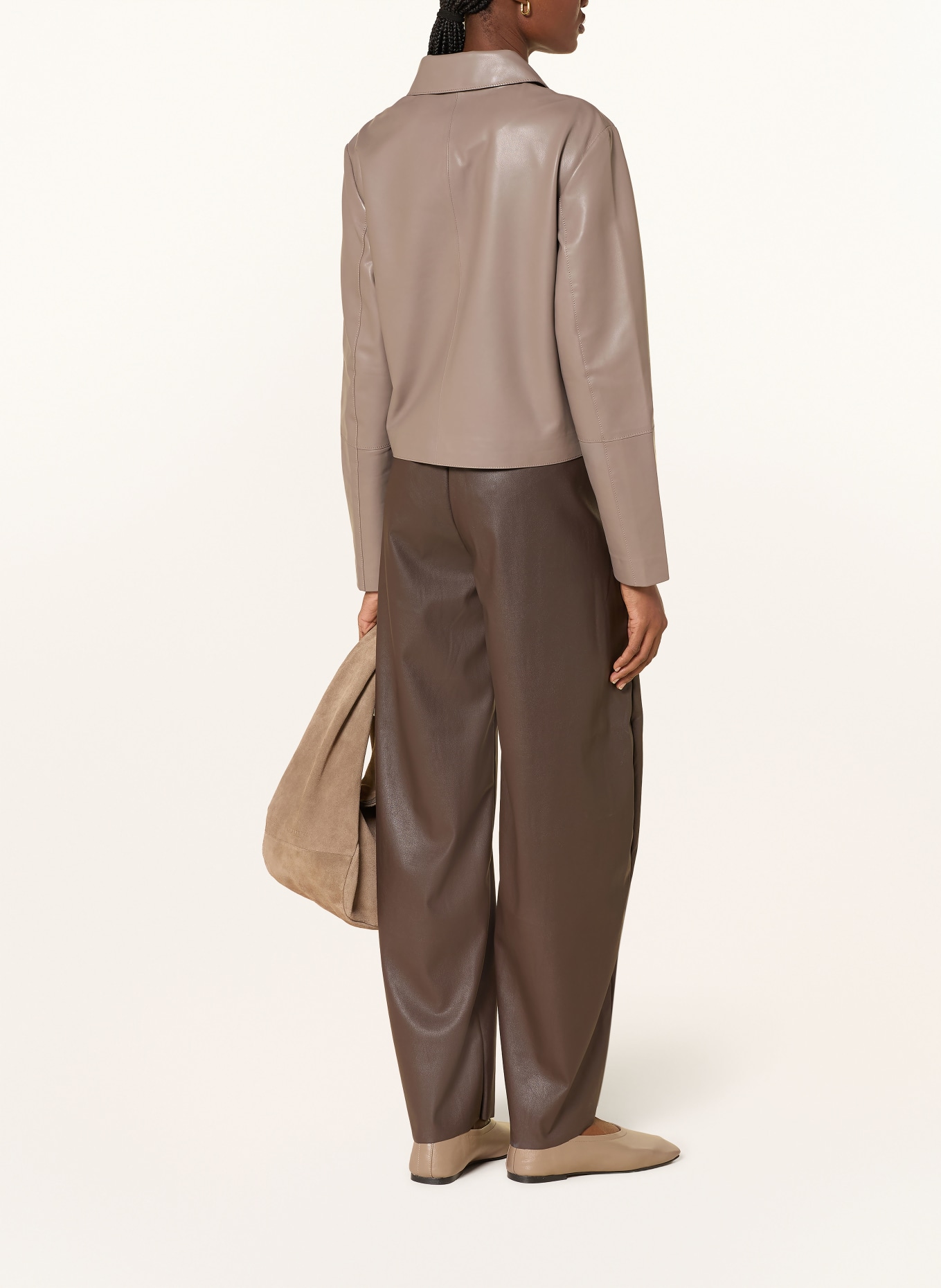 Marc O'Polo Lederjacke: BEIGE