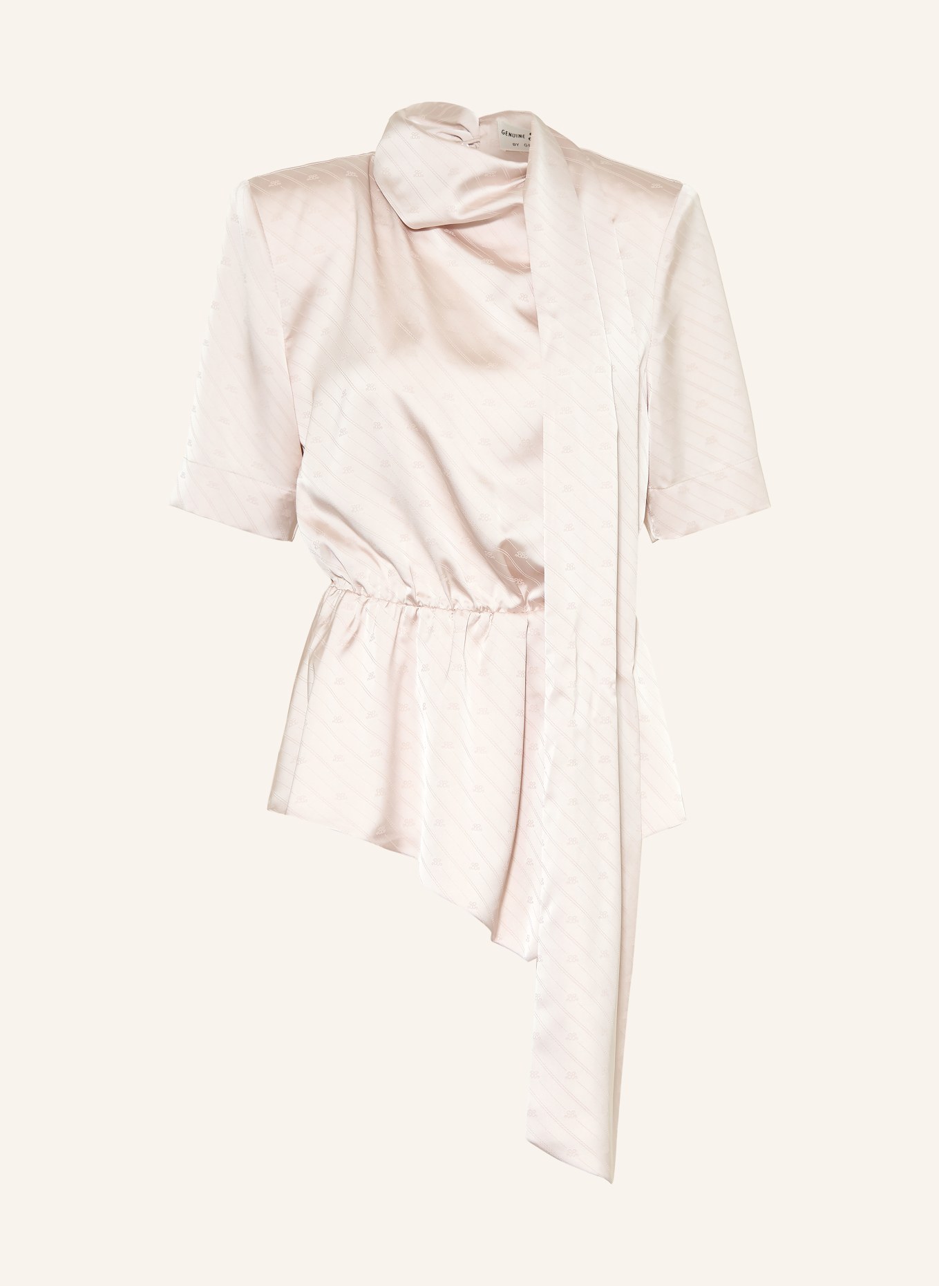 GESTUZ Blusenshirt BXGTERESA aus Satin mit 3/4-Arm: CREME