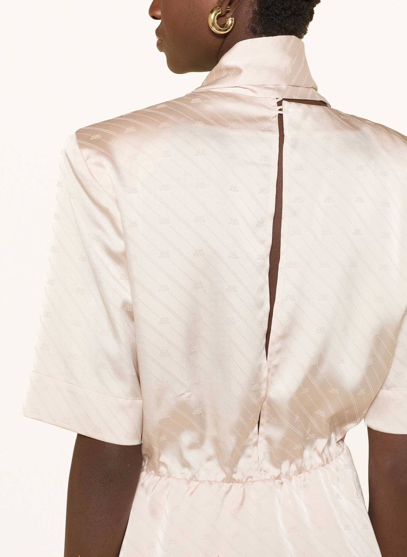 GESTUZ Blusenshirt BXGTERESA aus Satin mit 3/4-Arm: CREME