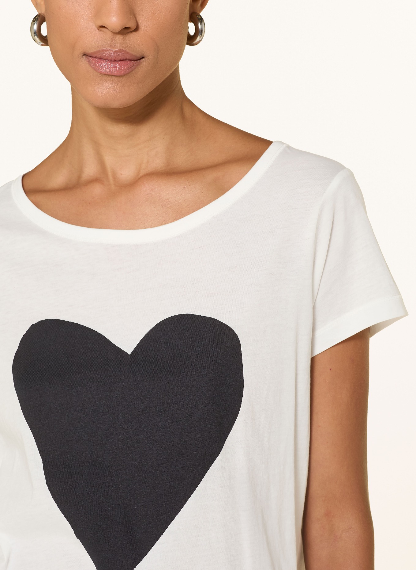 Marc O'Polo T-Shirt: WEISS / SCHWARZ