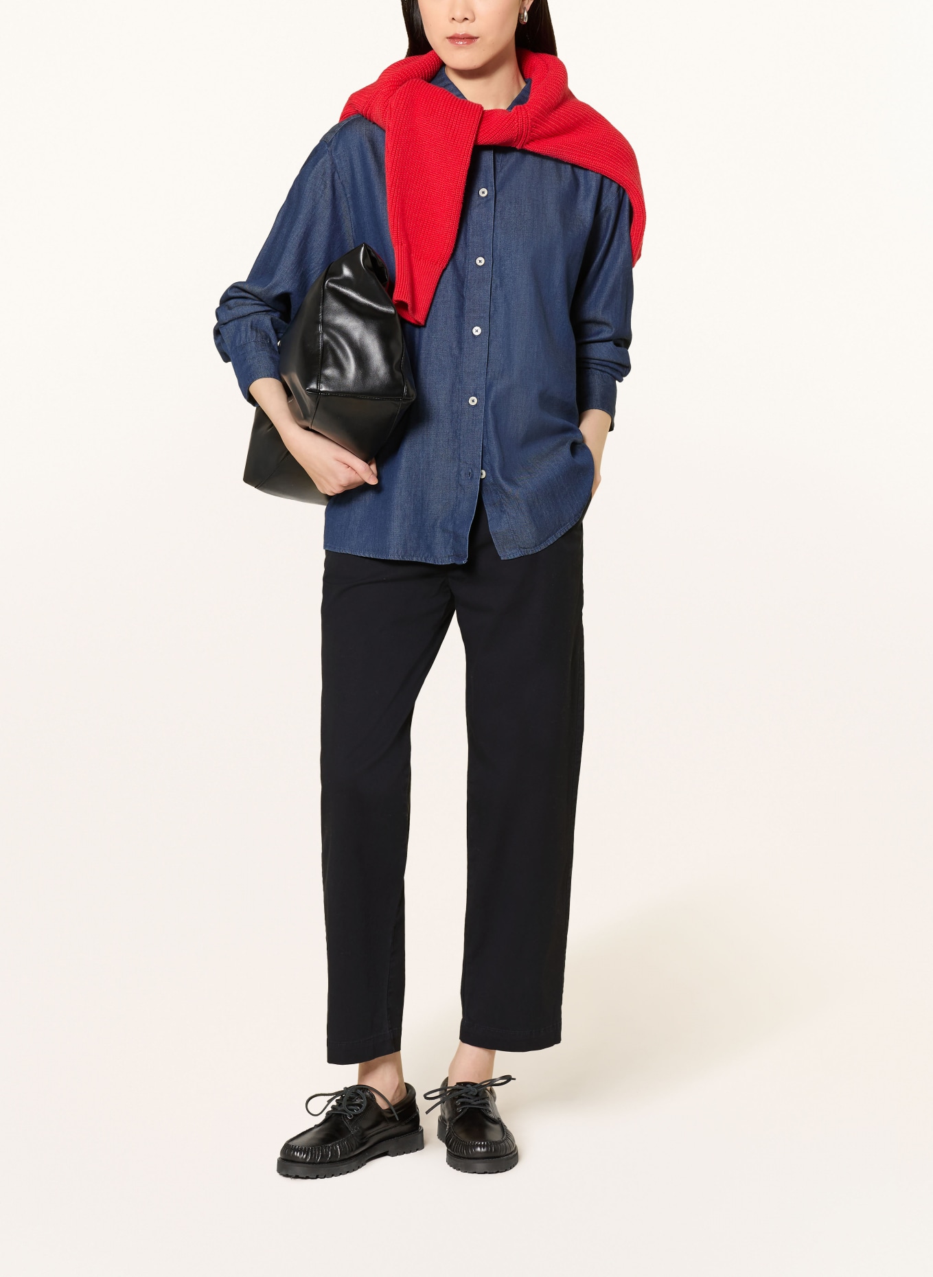 Marc O'Polo Spodnie 7/8 RIMKA: GRANATOWY