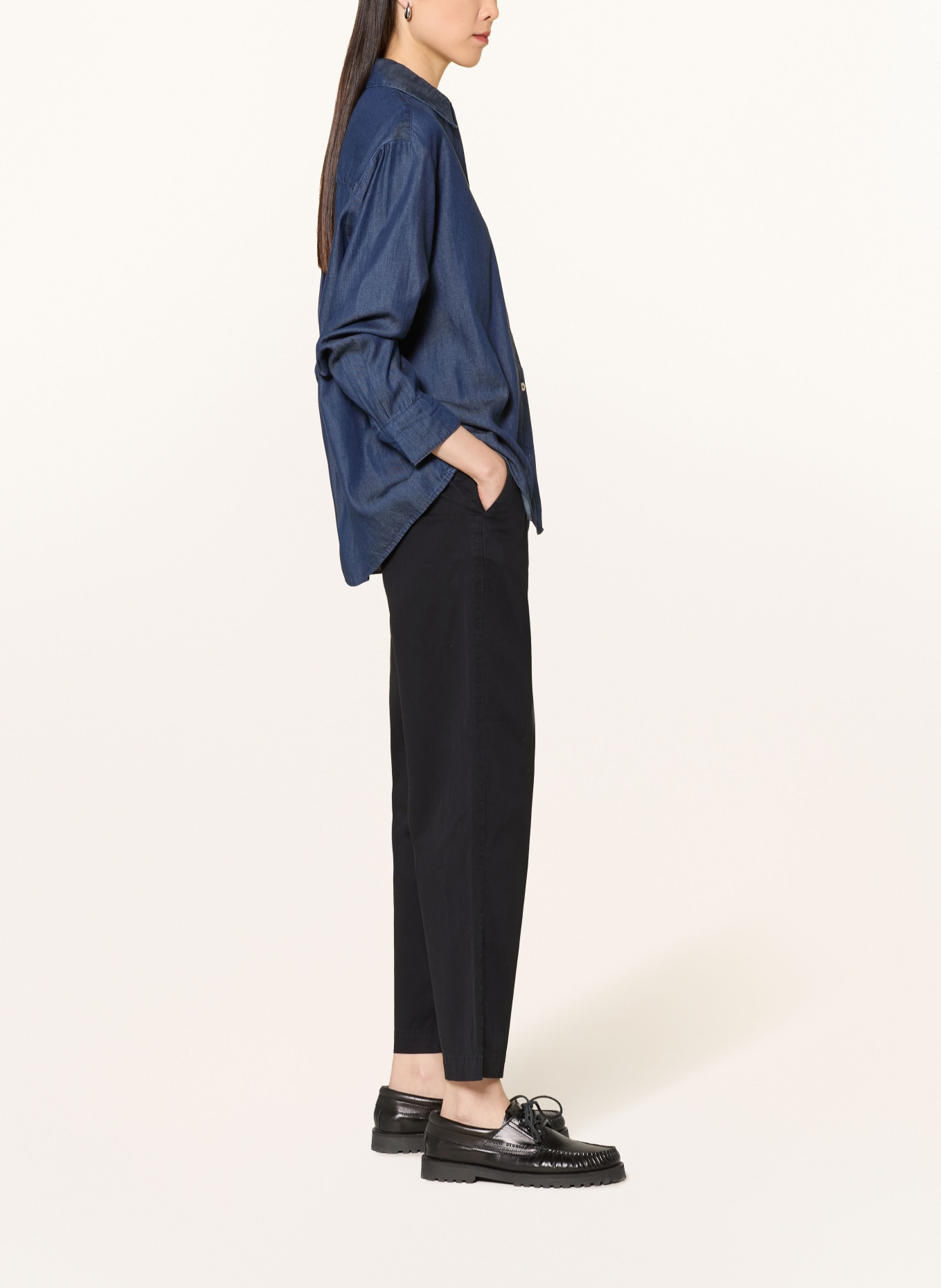 Marc O'Polo Spodnie 7/8 RIMKA: GRANATOWY