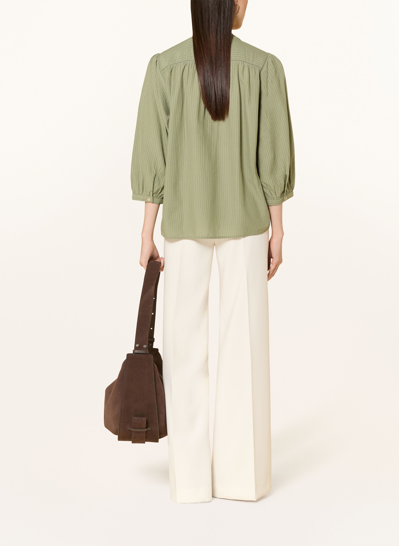 Marc O'Polo Blouse à manches 3/4: VERT CLAIR