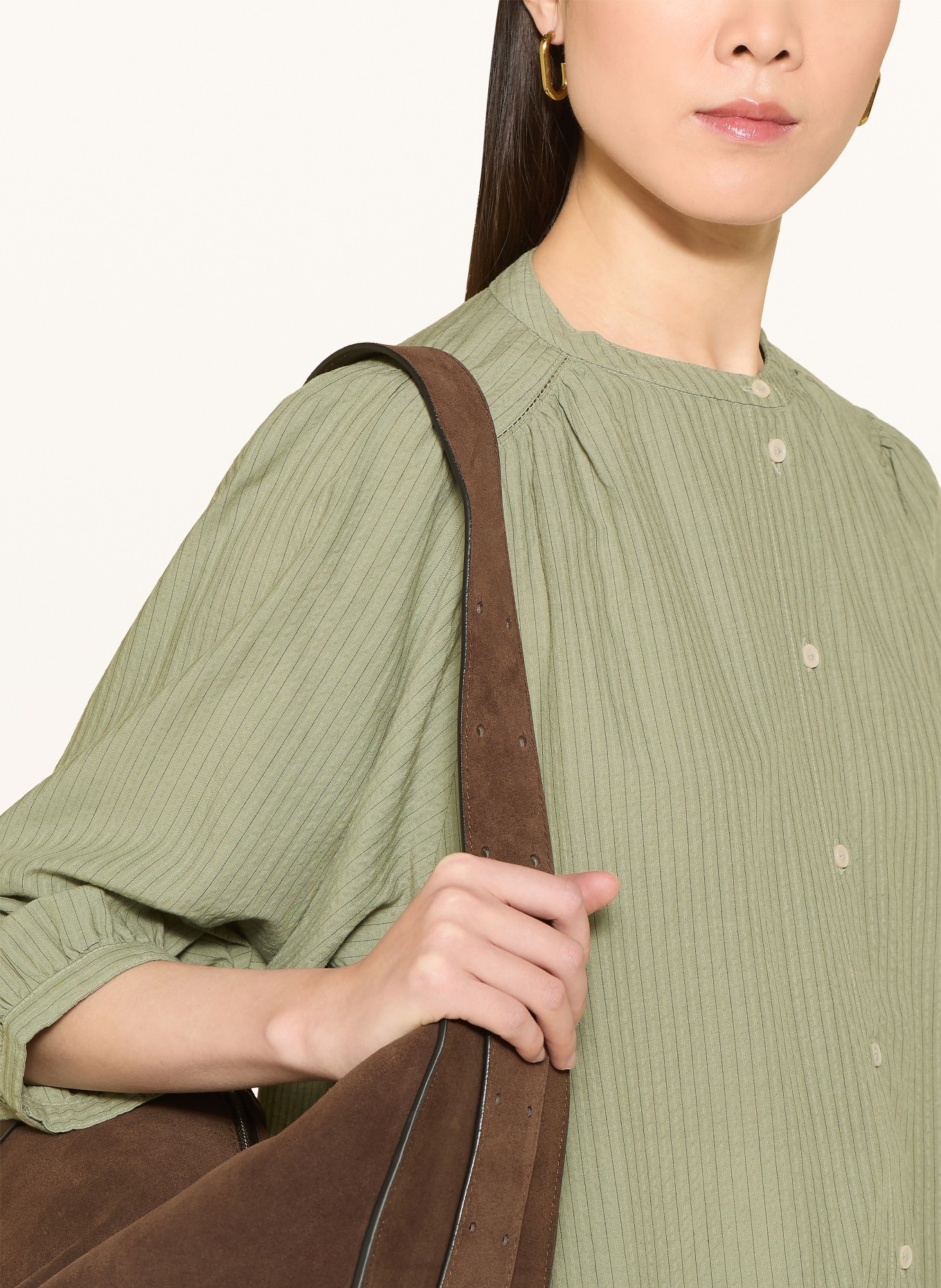 Marc O'Polo Blouse à manches 3/4: VERT CLAIR