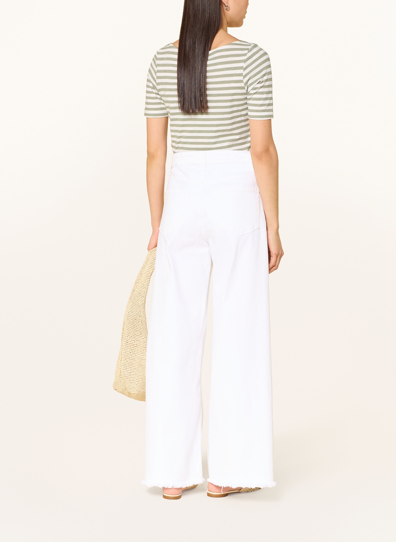 Marc O'Polo T-shirt: OLIVE / CREAM