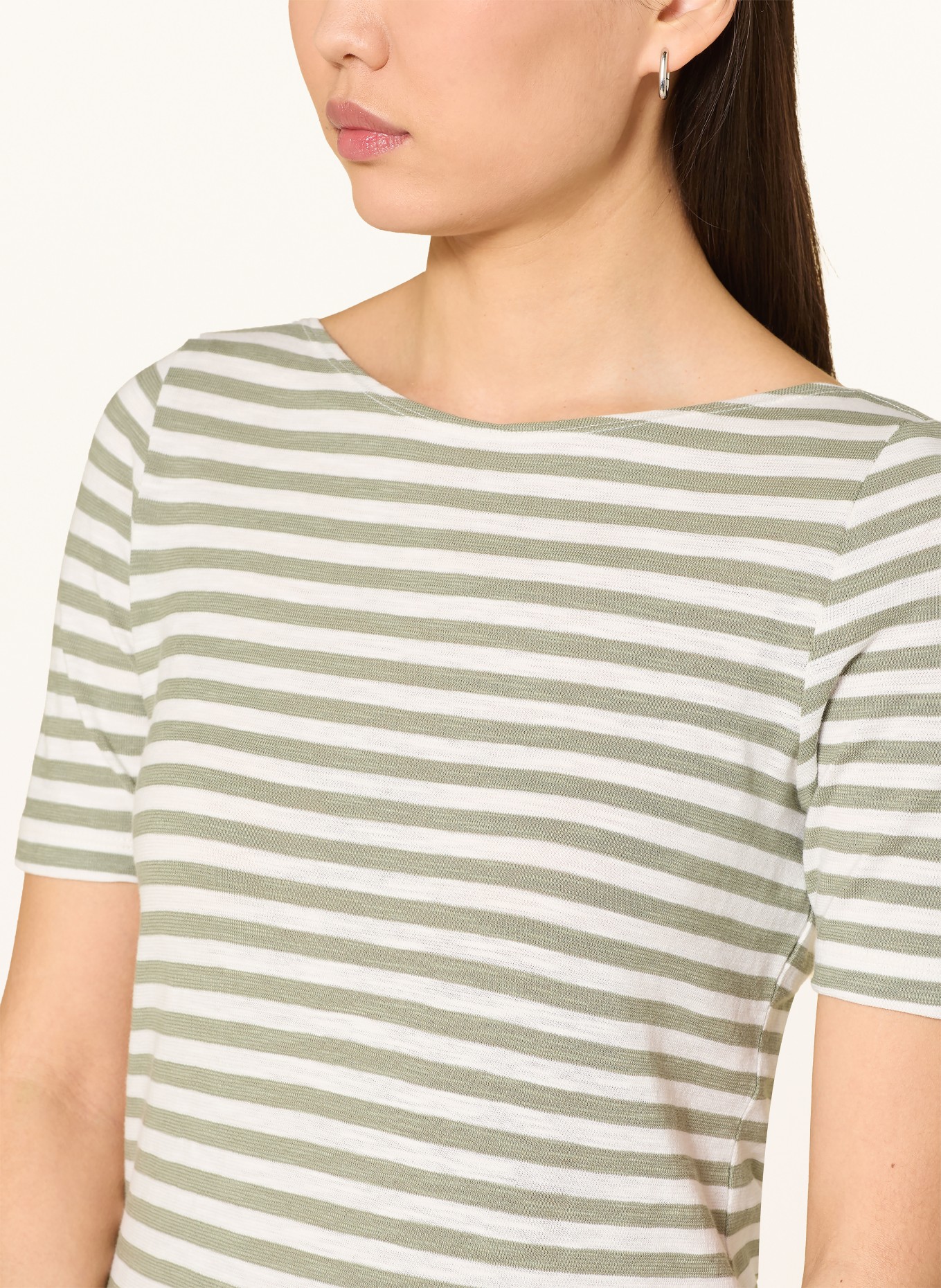 Marc O'Polo T-shirt: OLIVE / CREAM