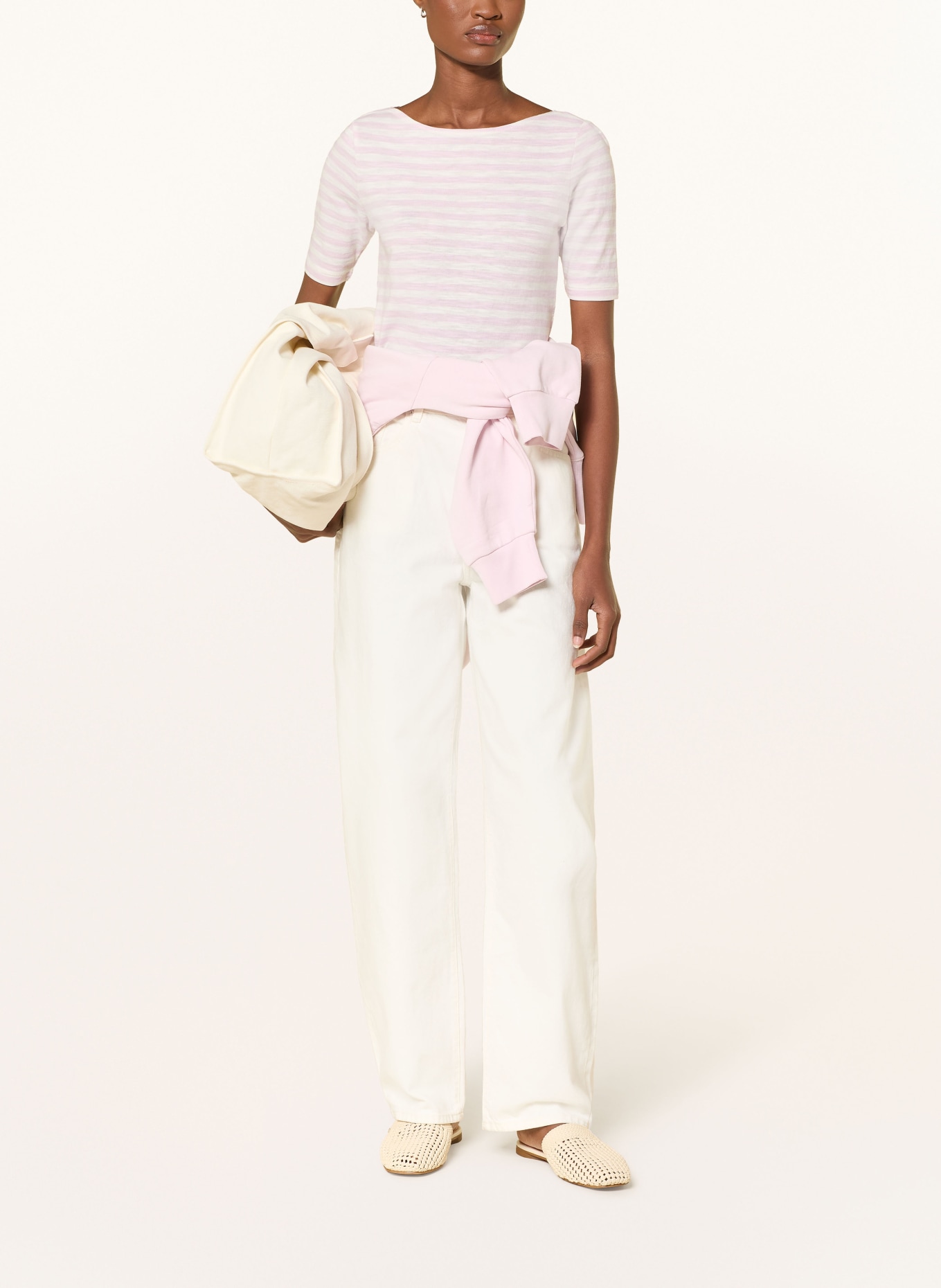 Marc O'Polo T-shirt: WIT / ROZE