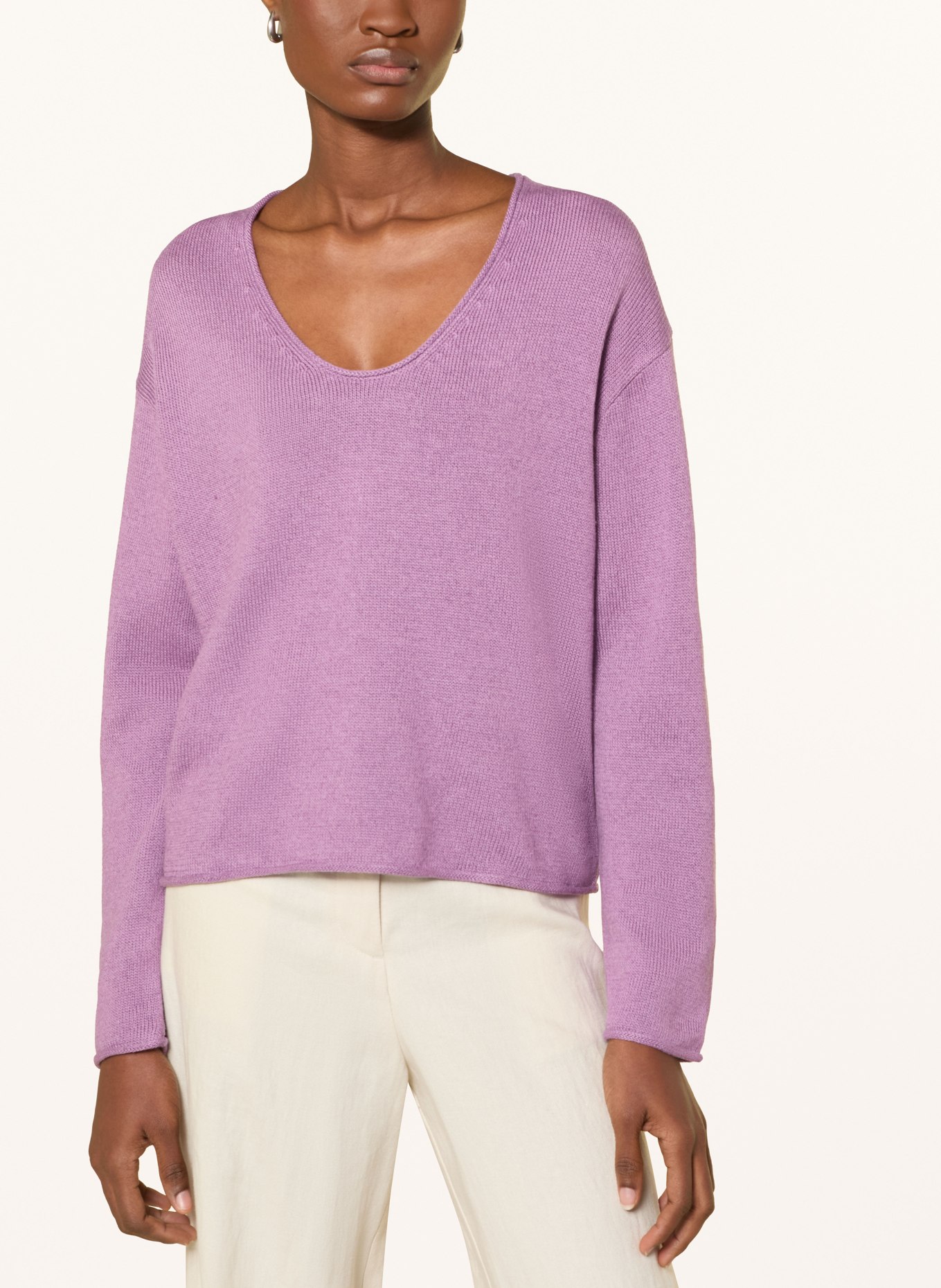 Marc O'Polo Pullover mit Leinen: LILA