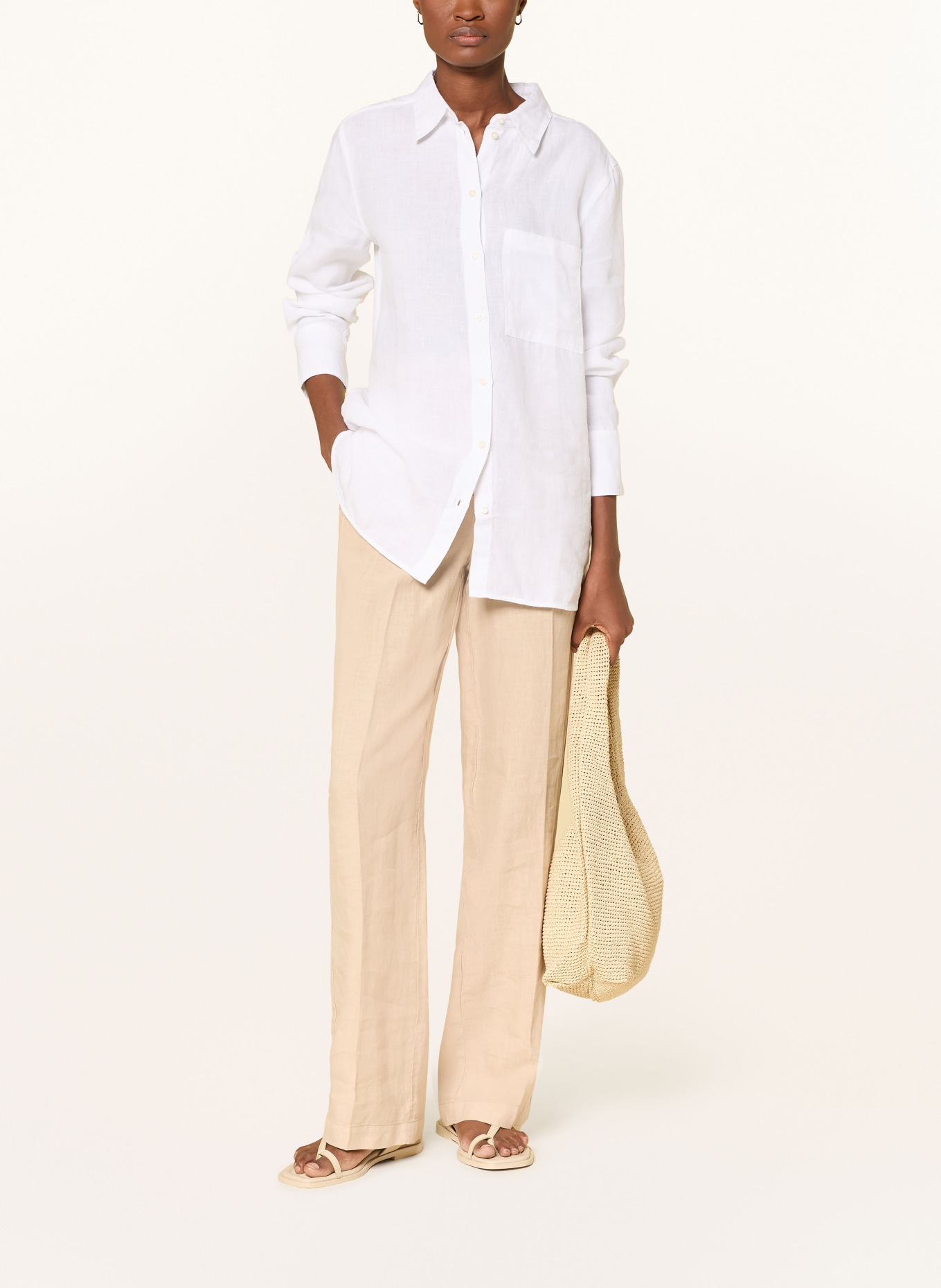 Marc O'Polo Chemise en lin: BLANC