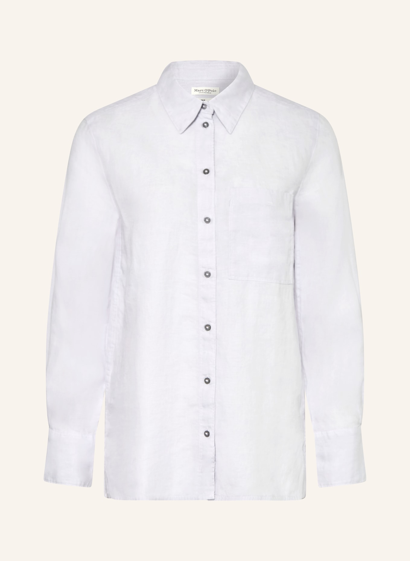 Marc O'Polo Hemdbluse aus Leinen: BLAUGRAU