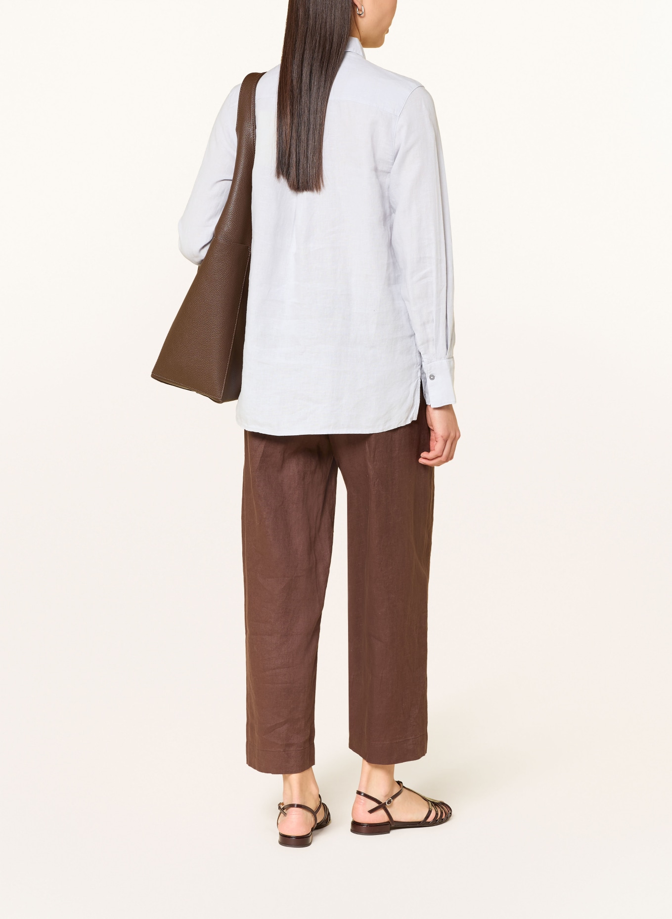 Marc O'Polo Hemdbluse aus Leinen: BLAUGRAU