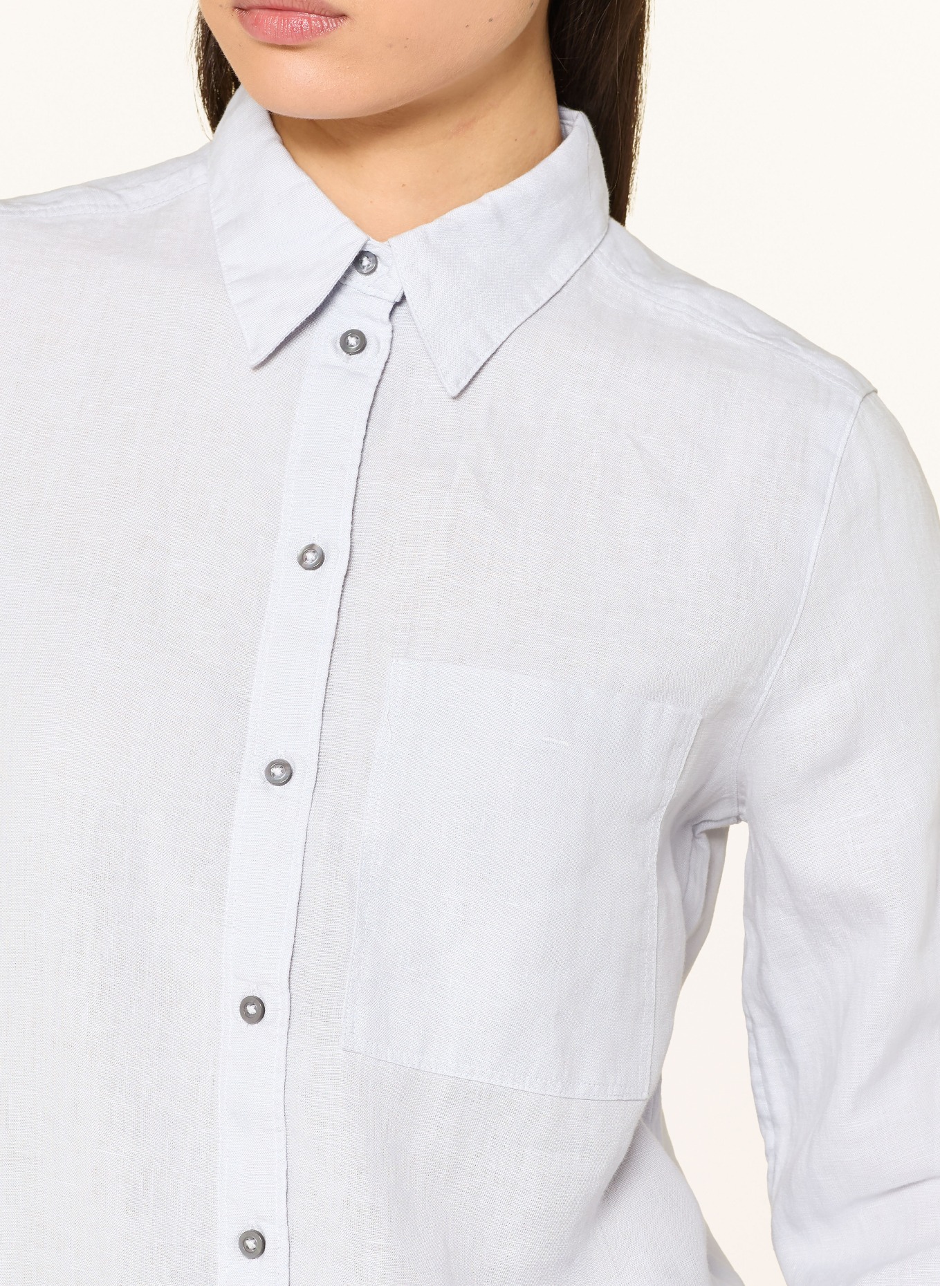 Marc O'Polo Hemdbluse aus Leinen: BLAUGRAU